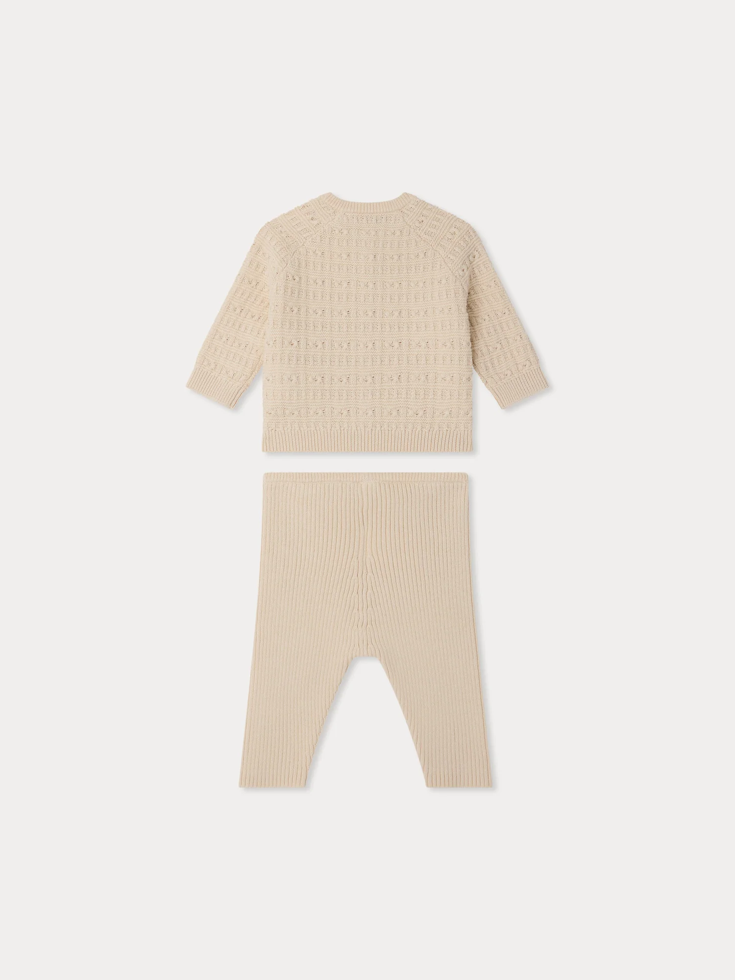 Liusto fancy knit set in organic cotton - Image 2
