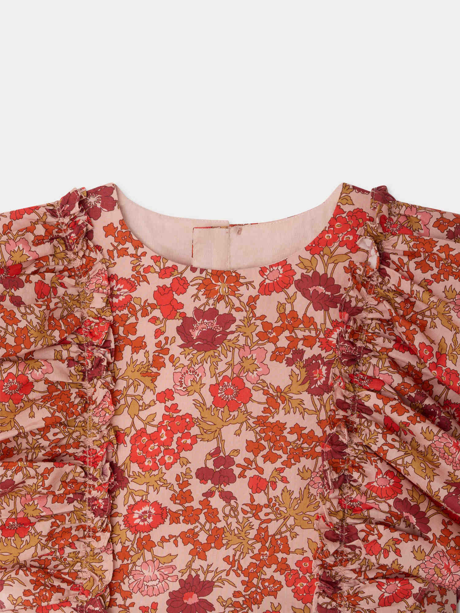 Lizzy dress with ruffles in Liberty fabric and organic cotton - Image 4