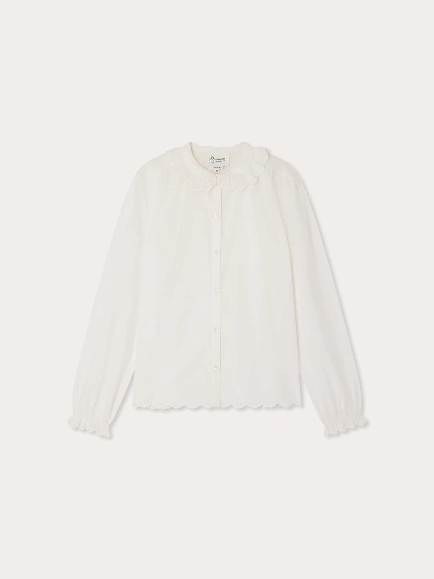 Luanda blouse in organic cotton poplin - Image 2