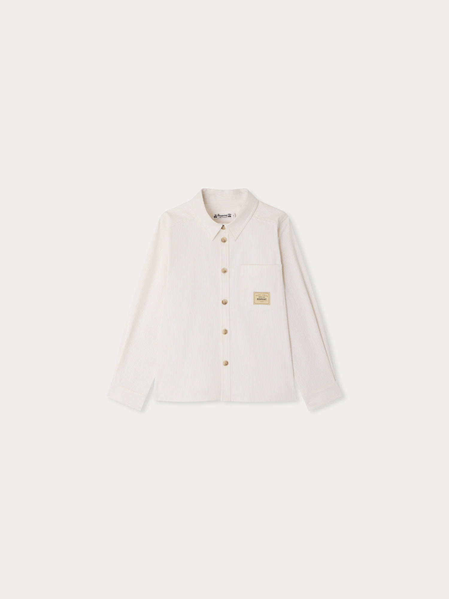 Lucan shirt in organic seersucker cotton