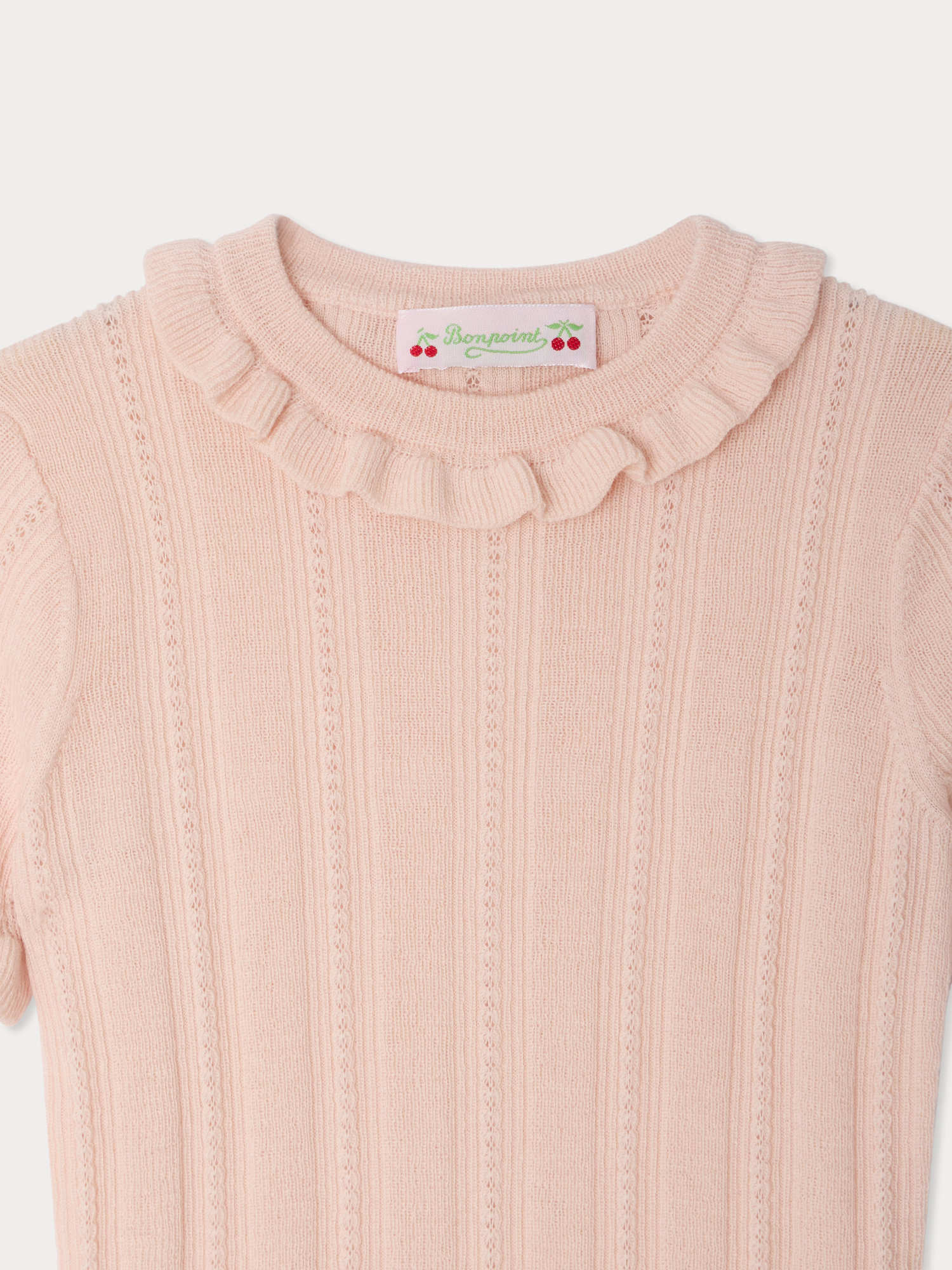 Lucie ruffled sweater in wool and silk - Image 3