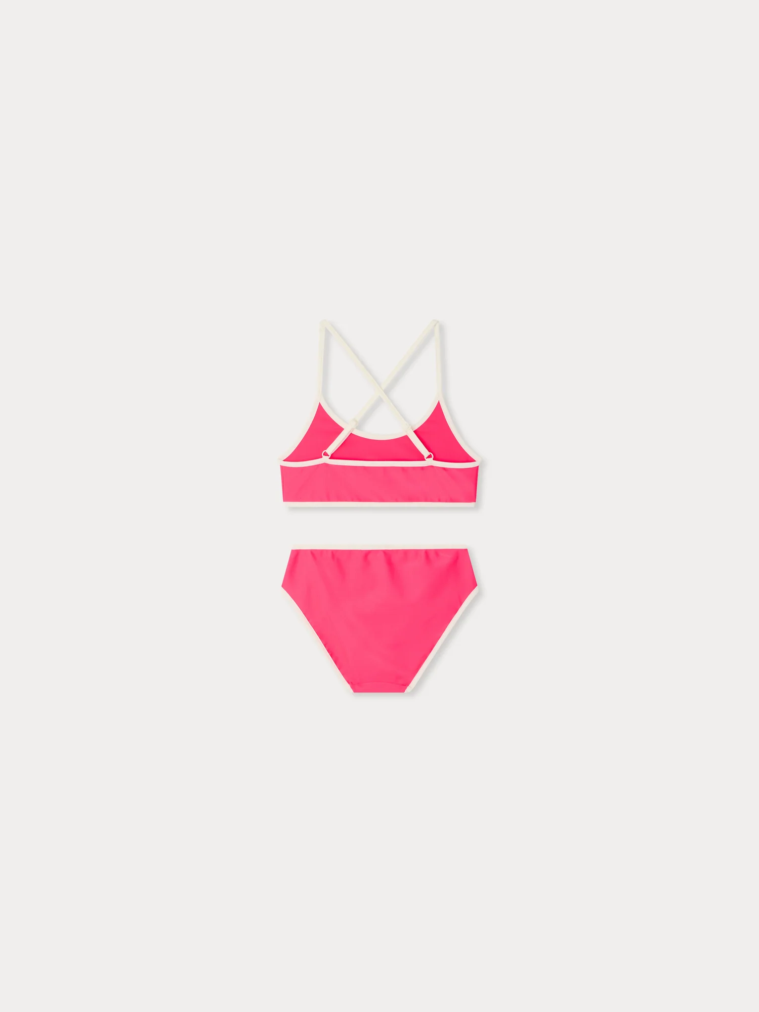Lura two-piece swimsuit in neon pink - Image 2