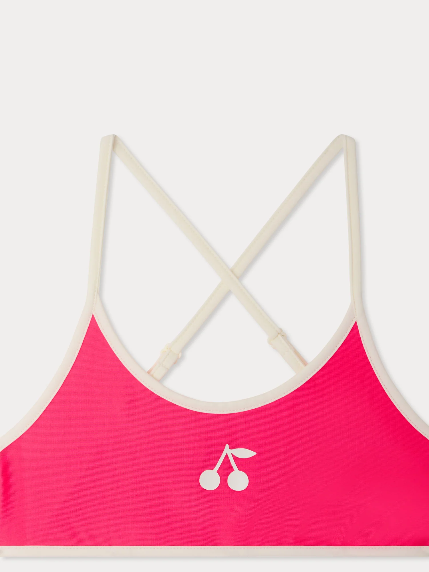 Lura two-piece swimsuit in neon pink - Image 3