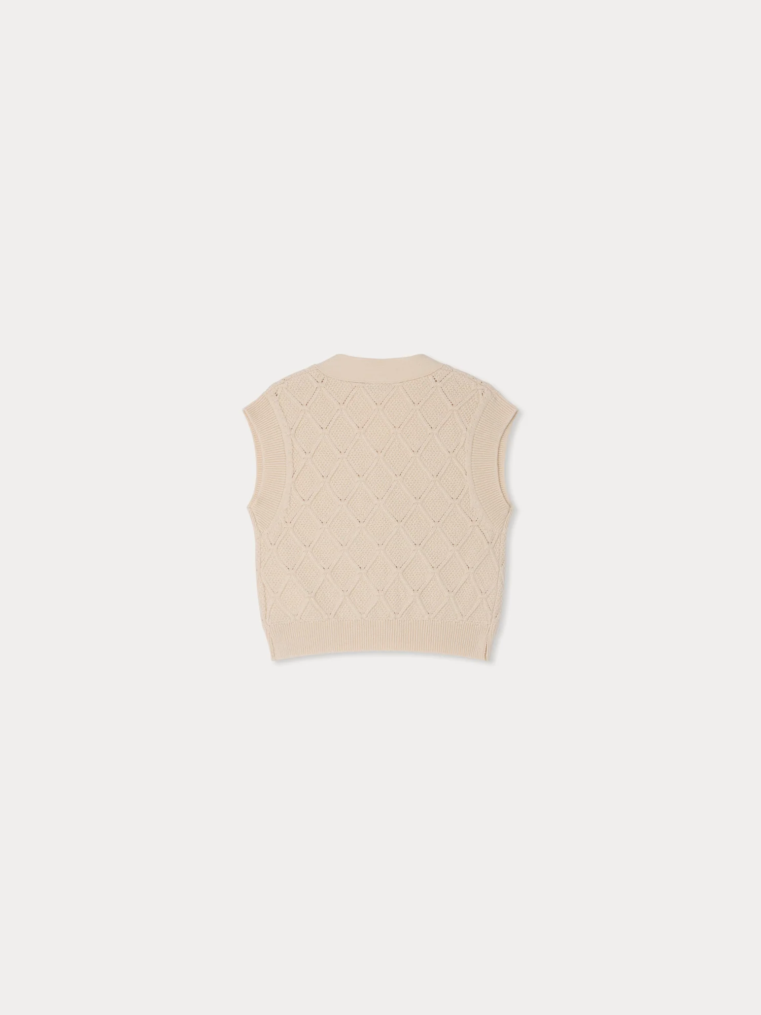 Lys V-neck cardigan with cherry embroidery - Image 2