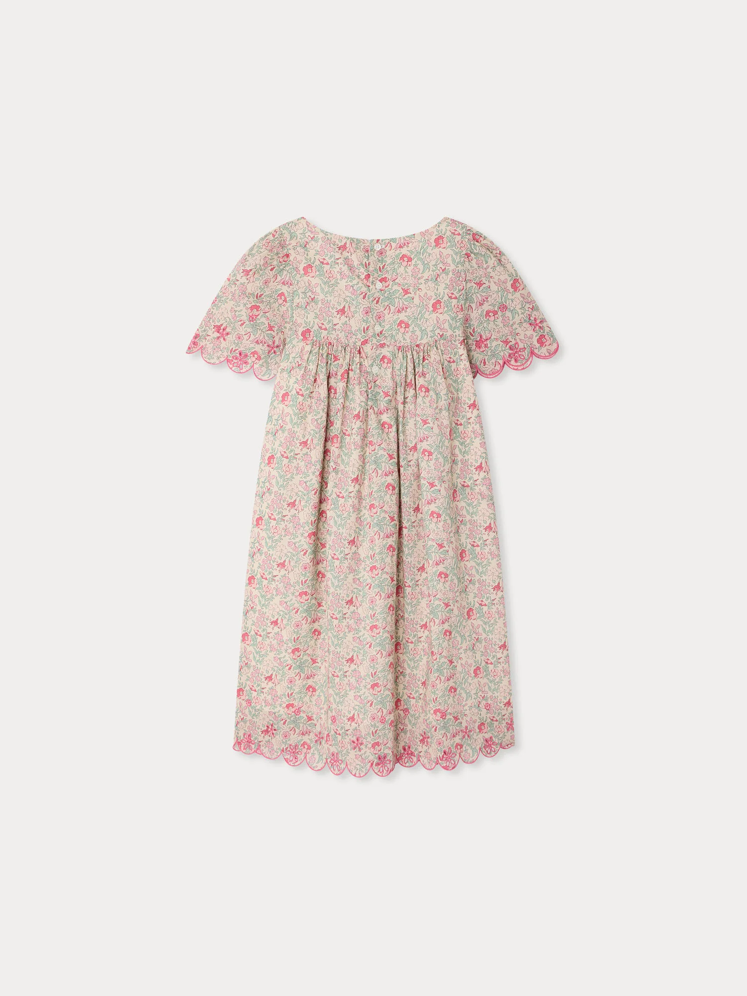 Lysiane dress with English embroidery in Liberty organic cotton fabric - Image 3