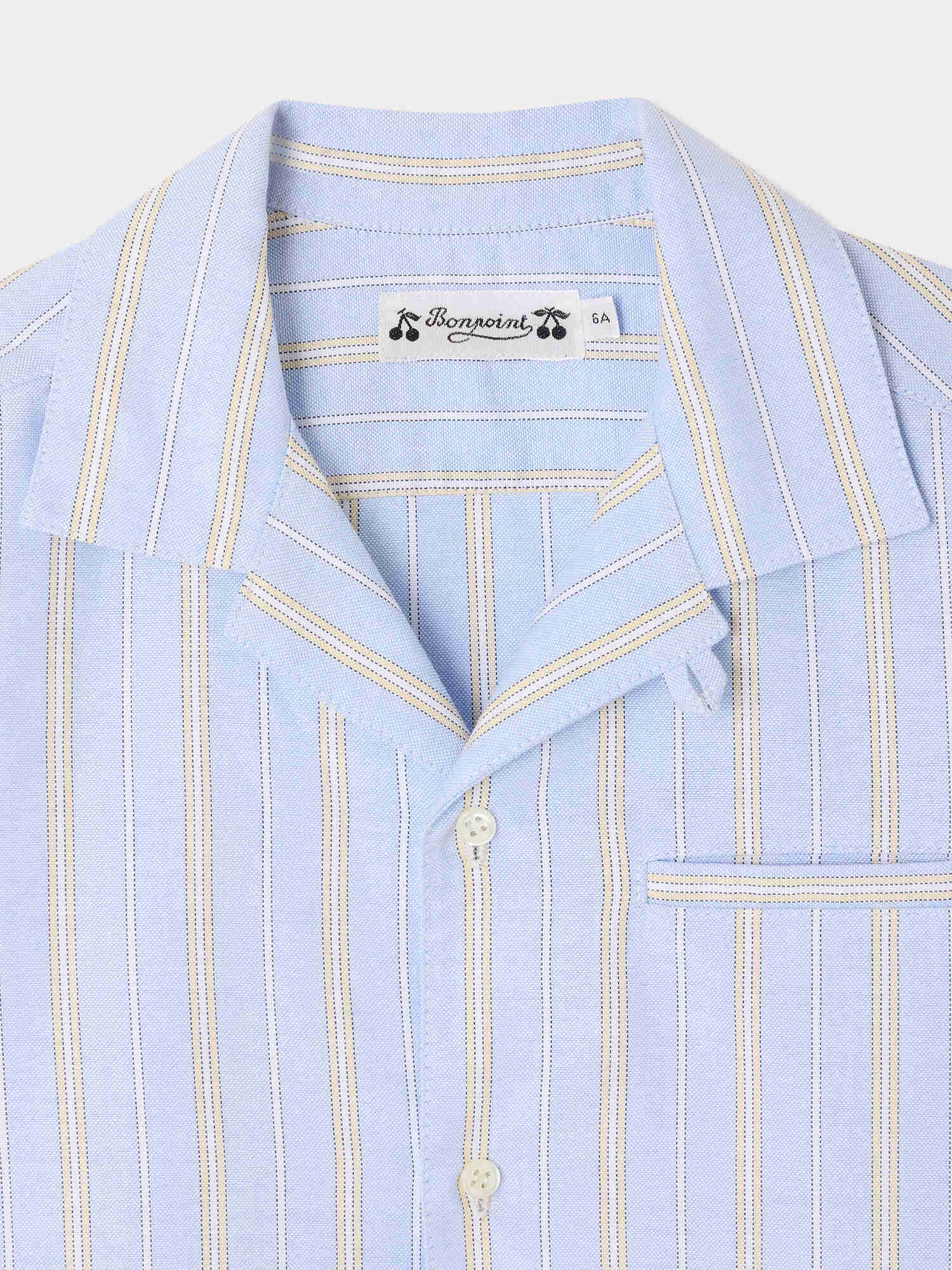 Mael striped shirt in organic cotton - Image 3
