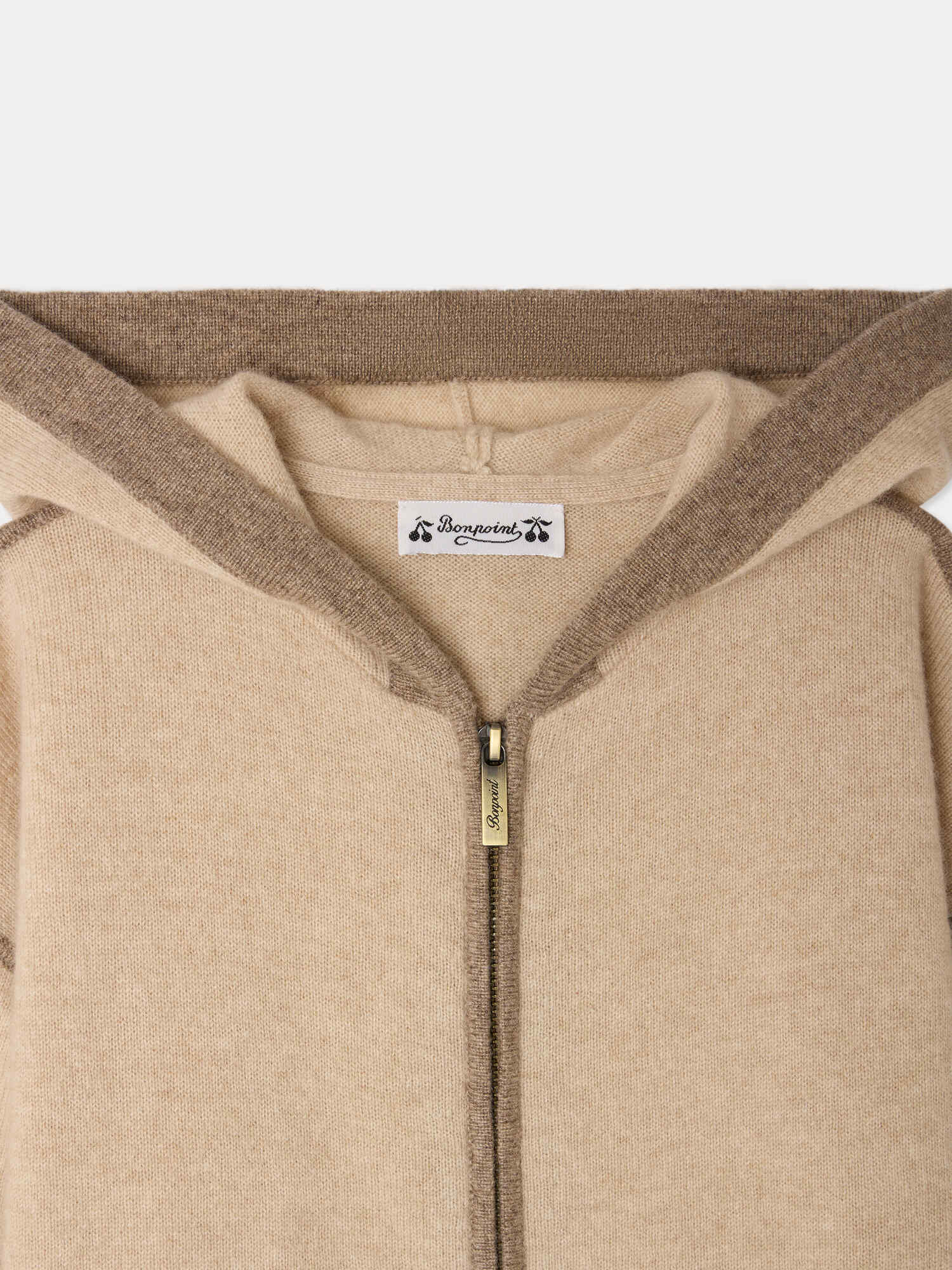 Malik zipper cardigan in cashmere - Image 3