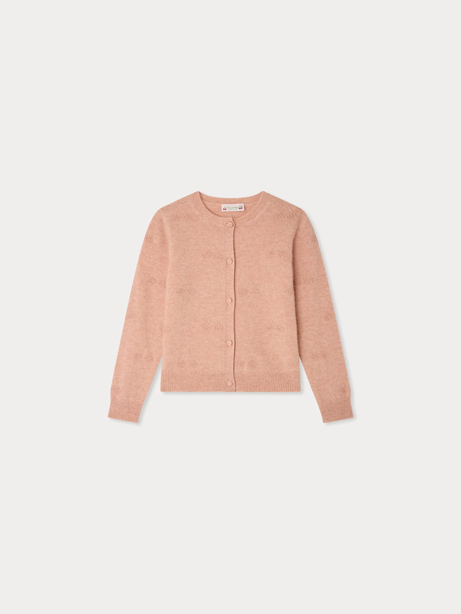 Manon cherry cardigan in cashmere - Image 2