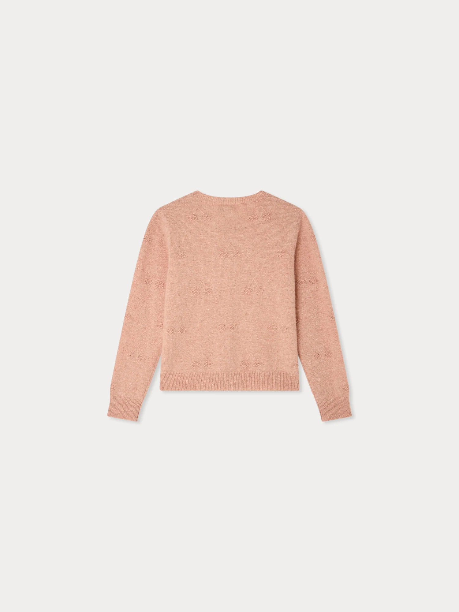 Manon cherry cardigan in cashmere - Image 3