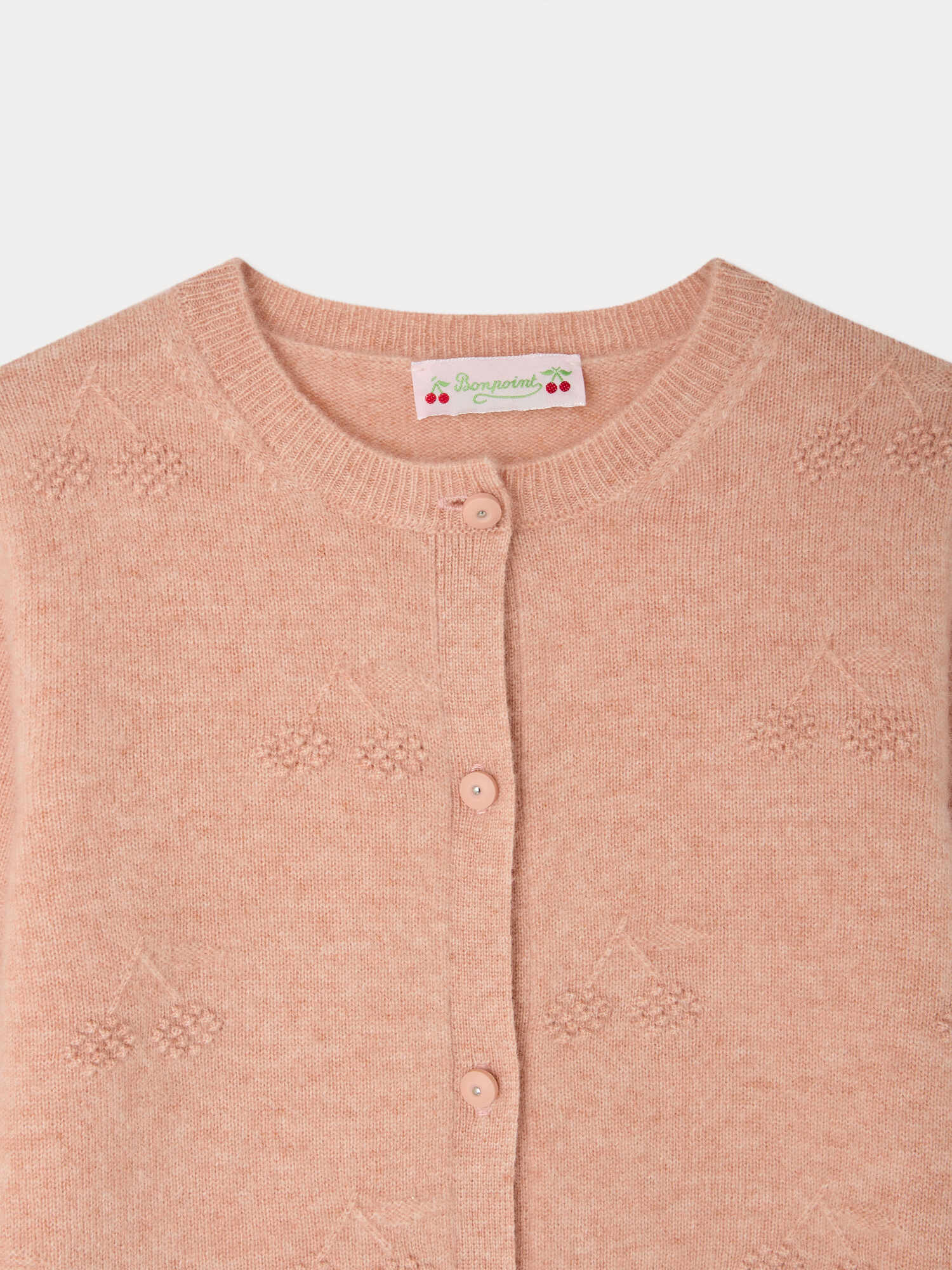Manon cherry cardigan in cashmere - Image 4