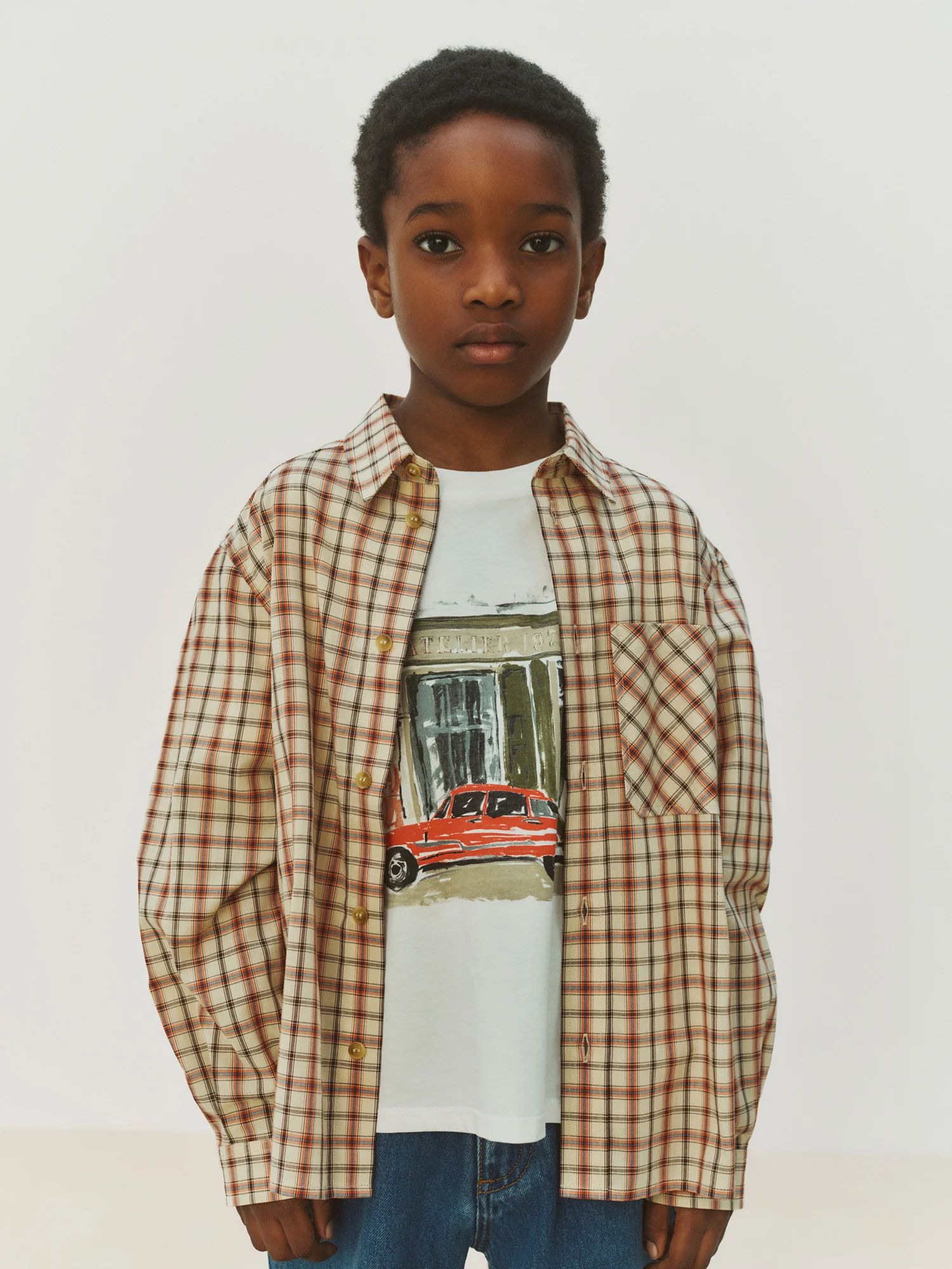 Marceau plaid shirt in organic cotton