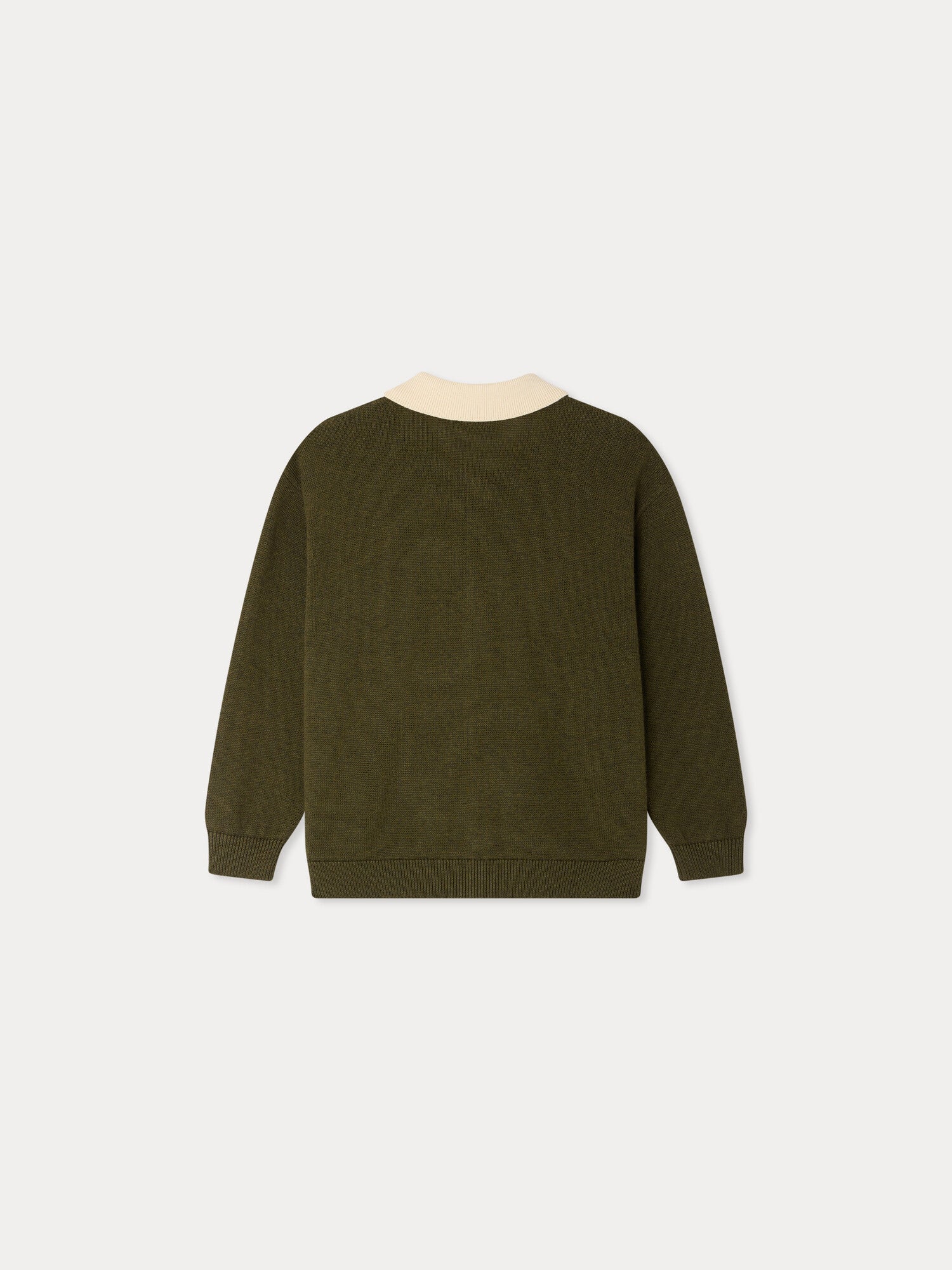 Martin cardigan with zipper in organic cotton - Image 2