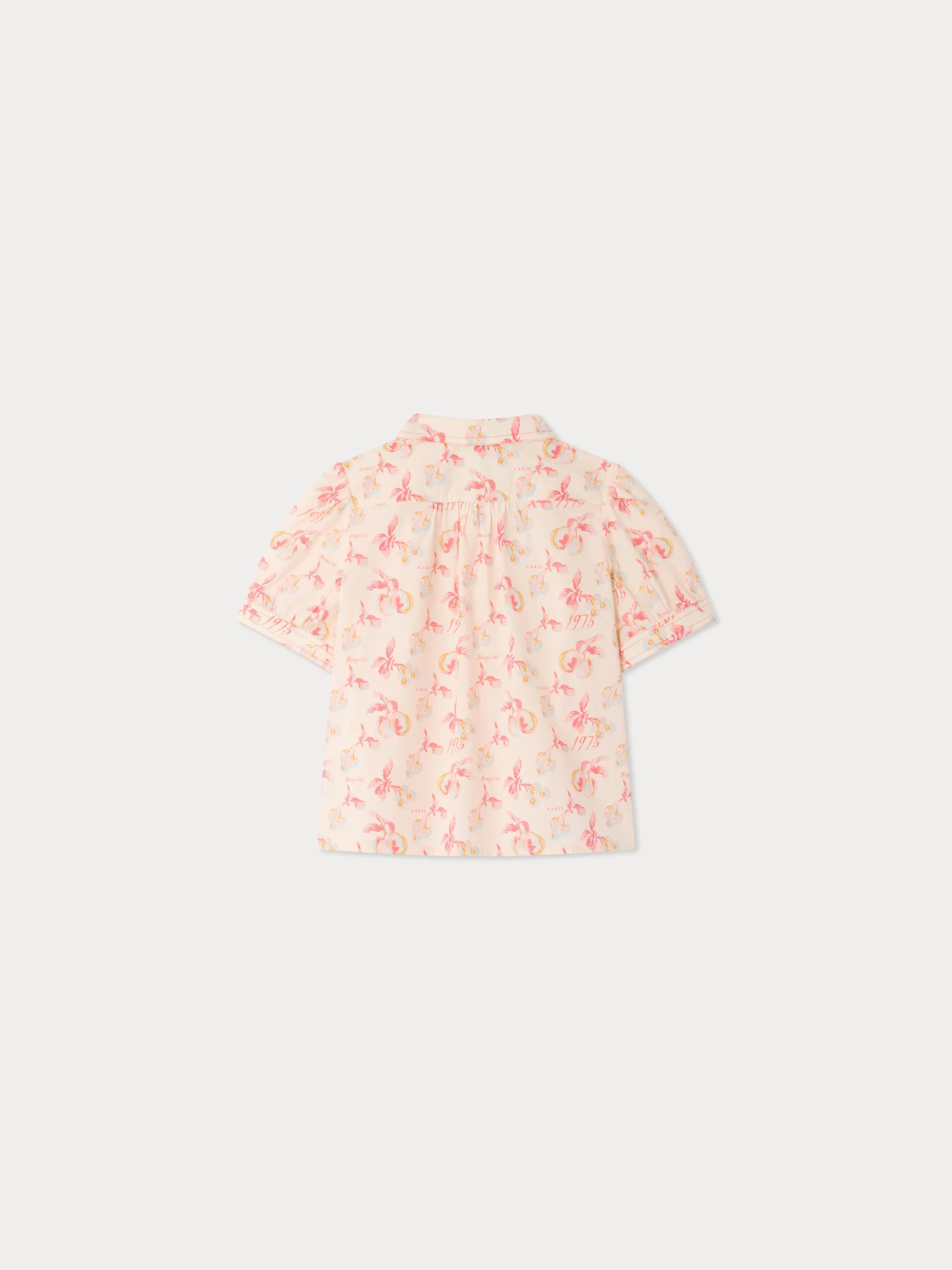 Mathilda blouse with cherry print in organic cotton - Image 2