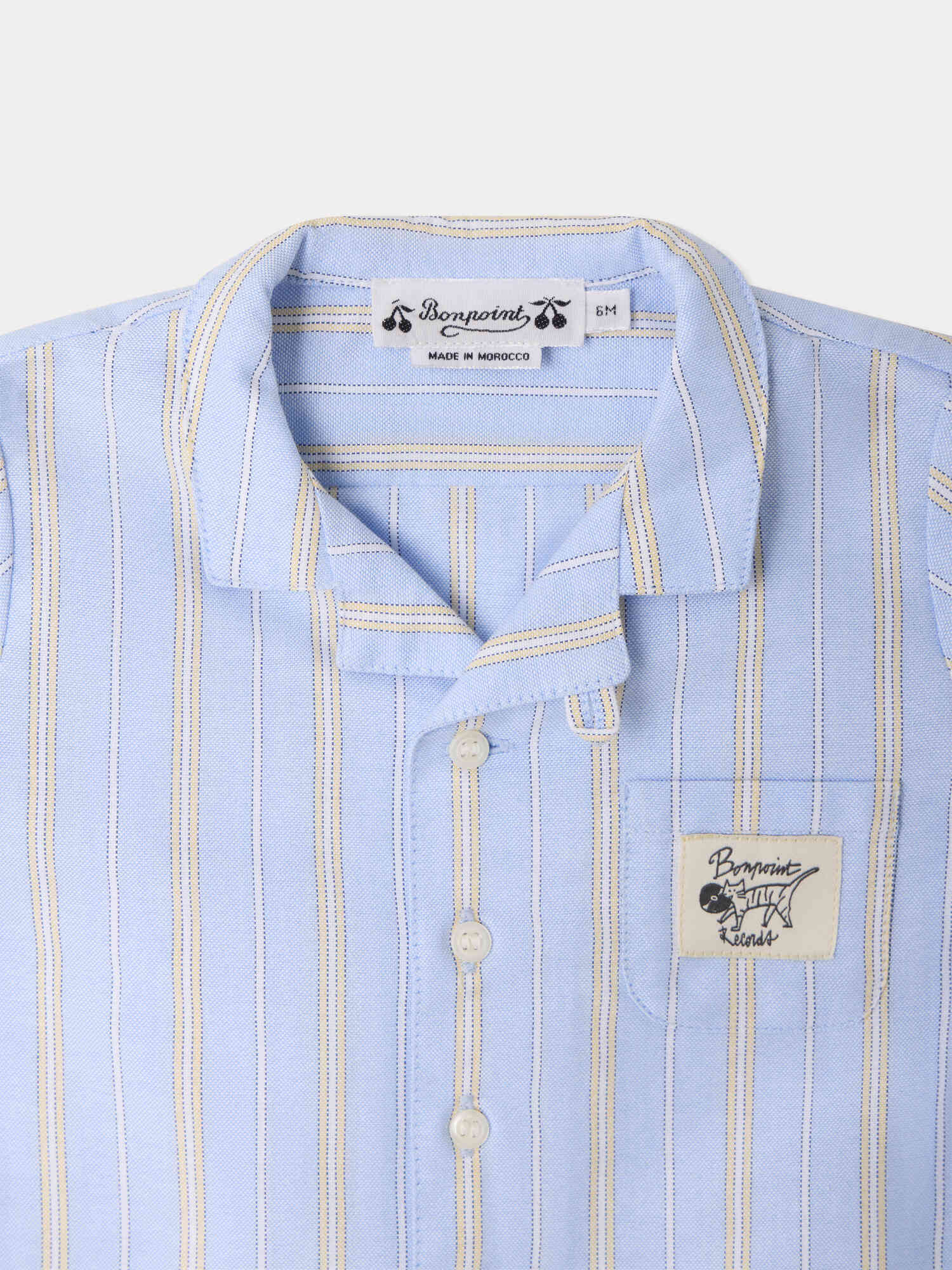 Maxime baby shirt with stripes in organic cotton - Image 3