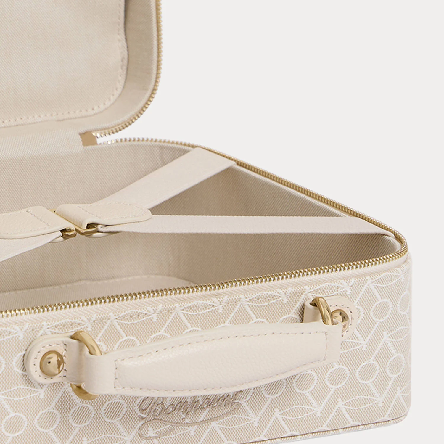 Medium Dalva suitcase with woven cherry motif in cotton - Image 5