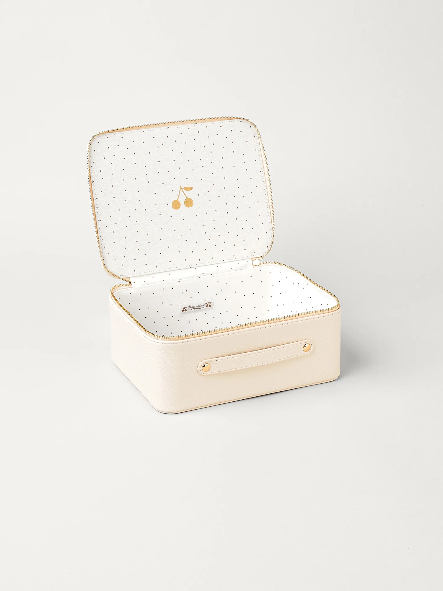 Medium faux leather suitcase - Image 4