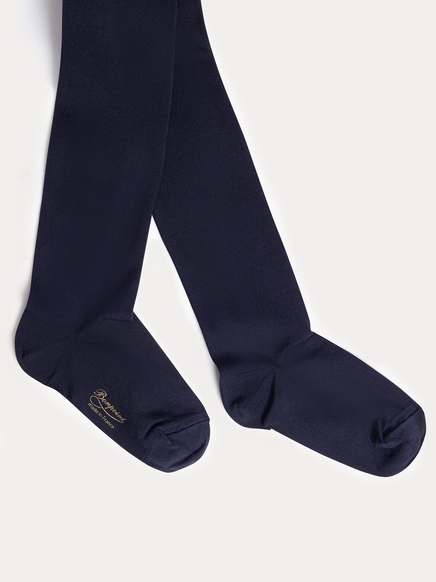 Microfibre tights in navy - Image 2