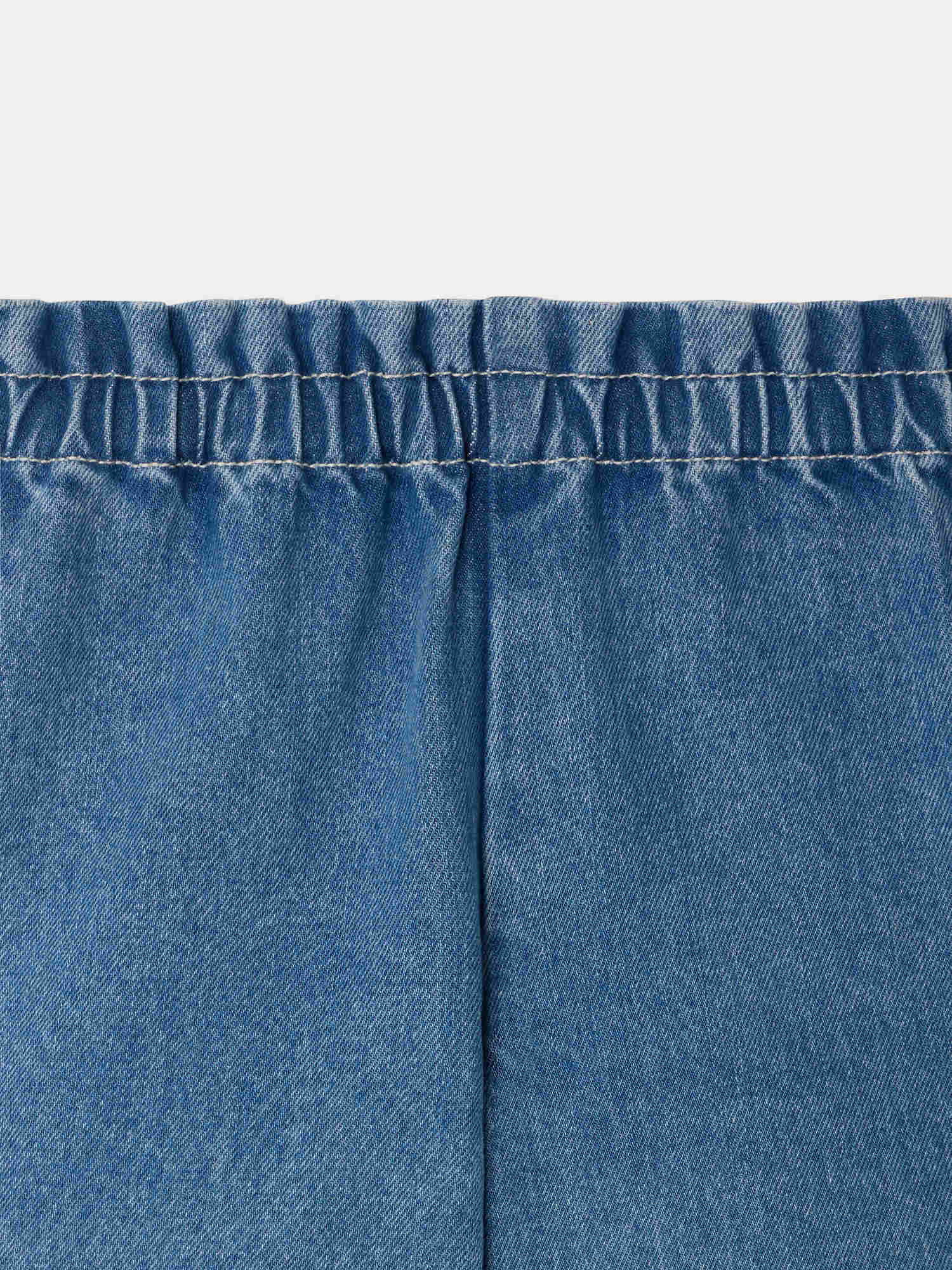 Milly medium blue shorts in organic cotton - Image 4