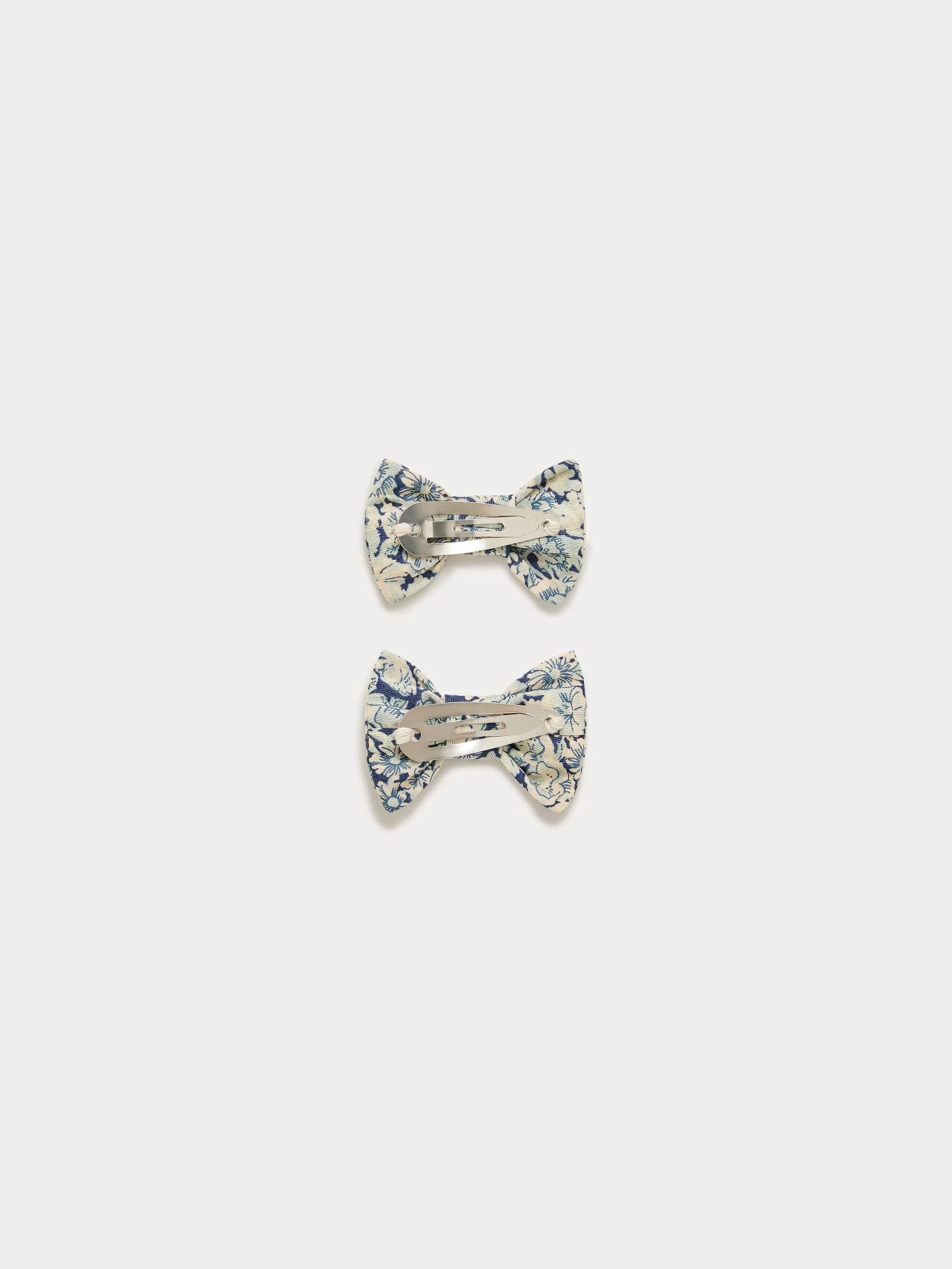 Miniclic hair clips in blue Liberty print - Image 2