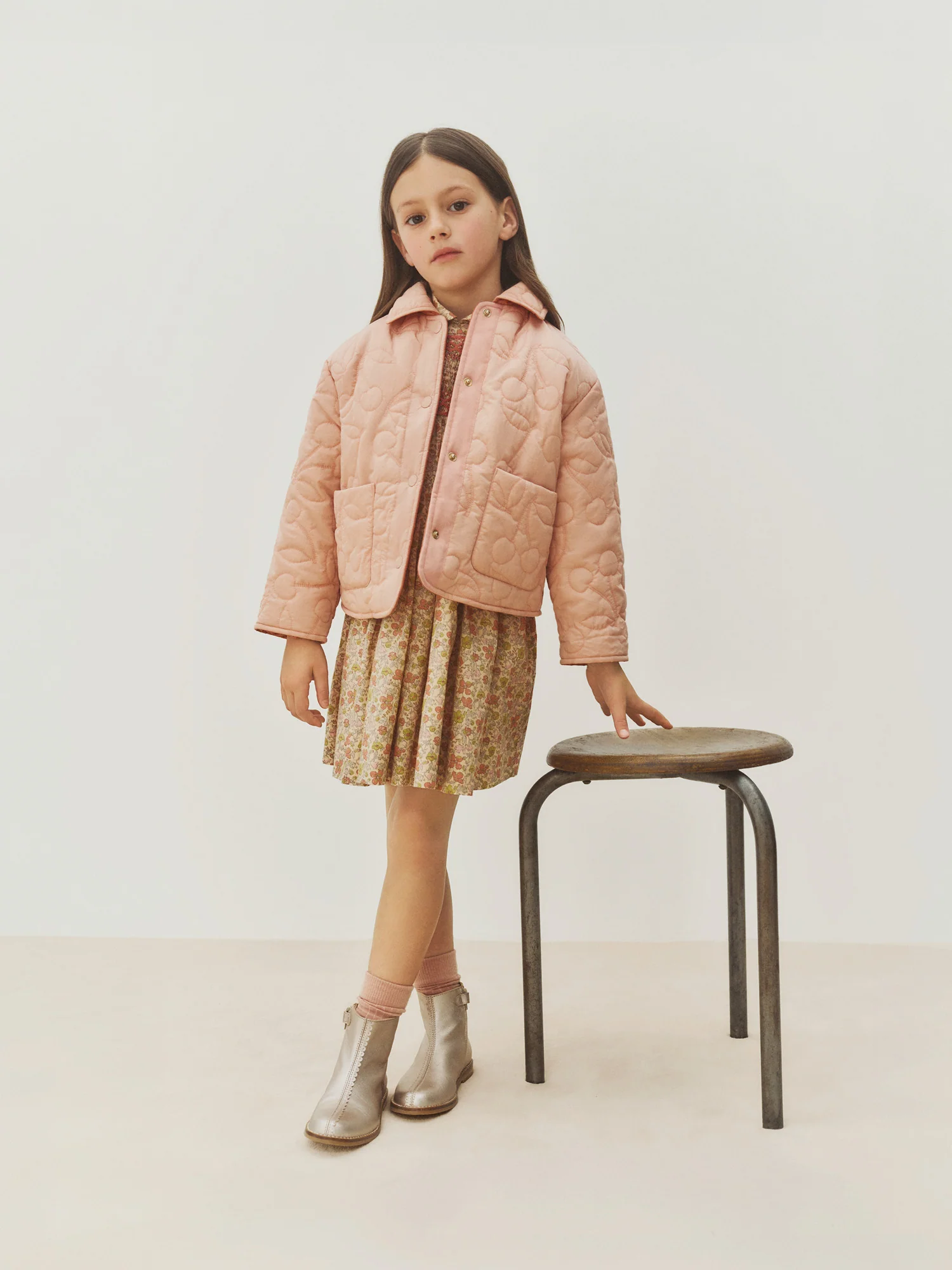 Molly reversible and quilted cherry jacket