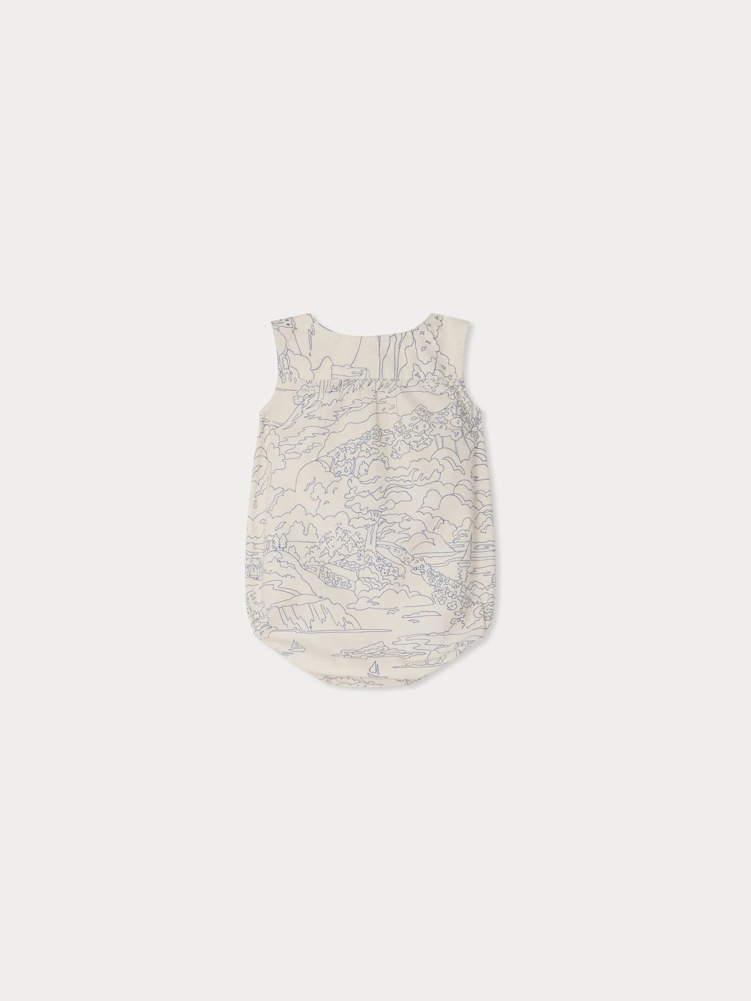 Nico printed romper in organic cotton