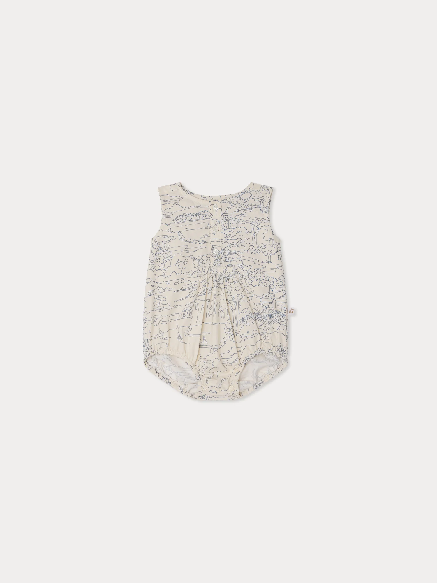 Nico printed romper in organic cotton - Image 2