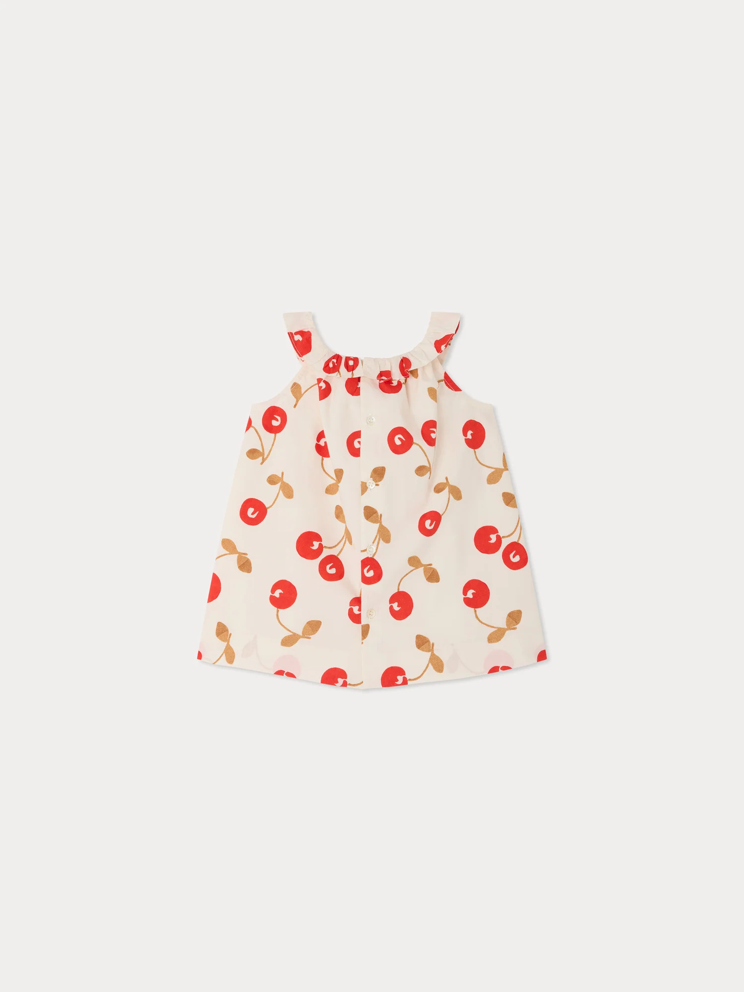 Niniki ruffled dress in organic cotton poplin - Image 2