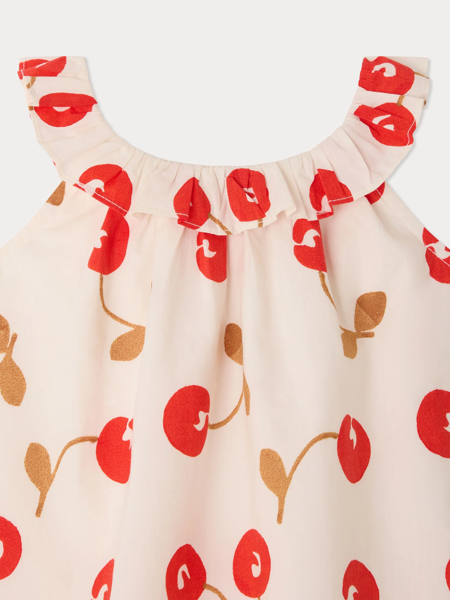 Niniki ruffled dress in organic cotton poplin - Image 3