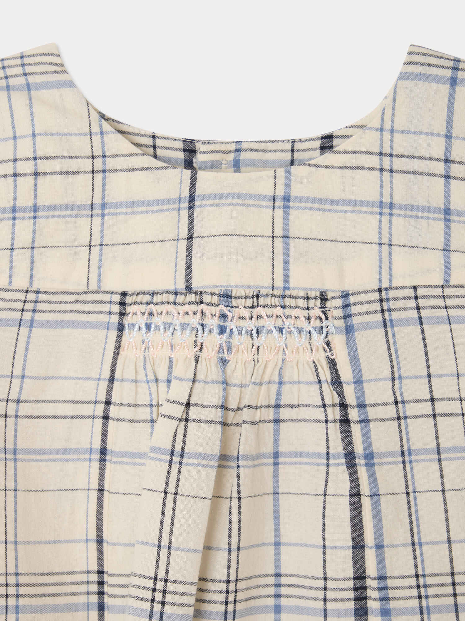 Nizon smocked checked blouse - Image 3