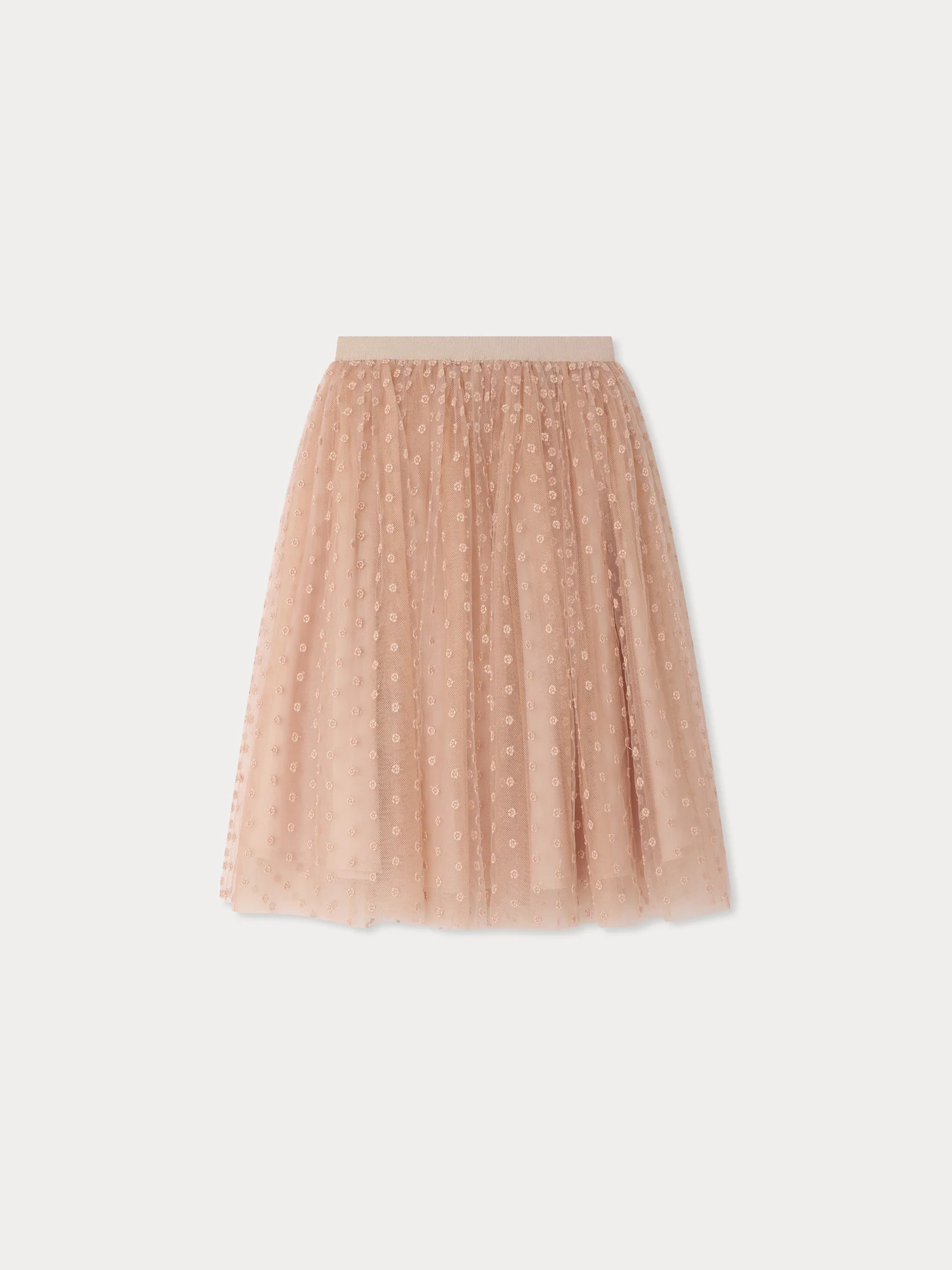 Panice skirt in tulle embroidered with flowers - Image 3