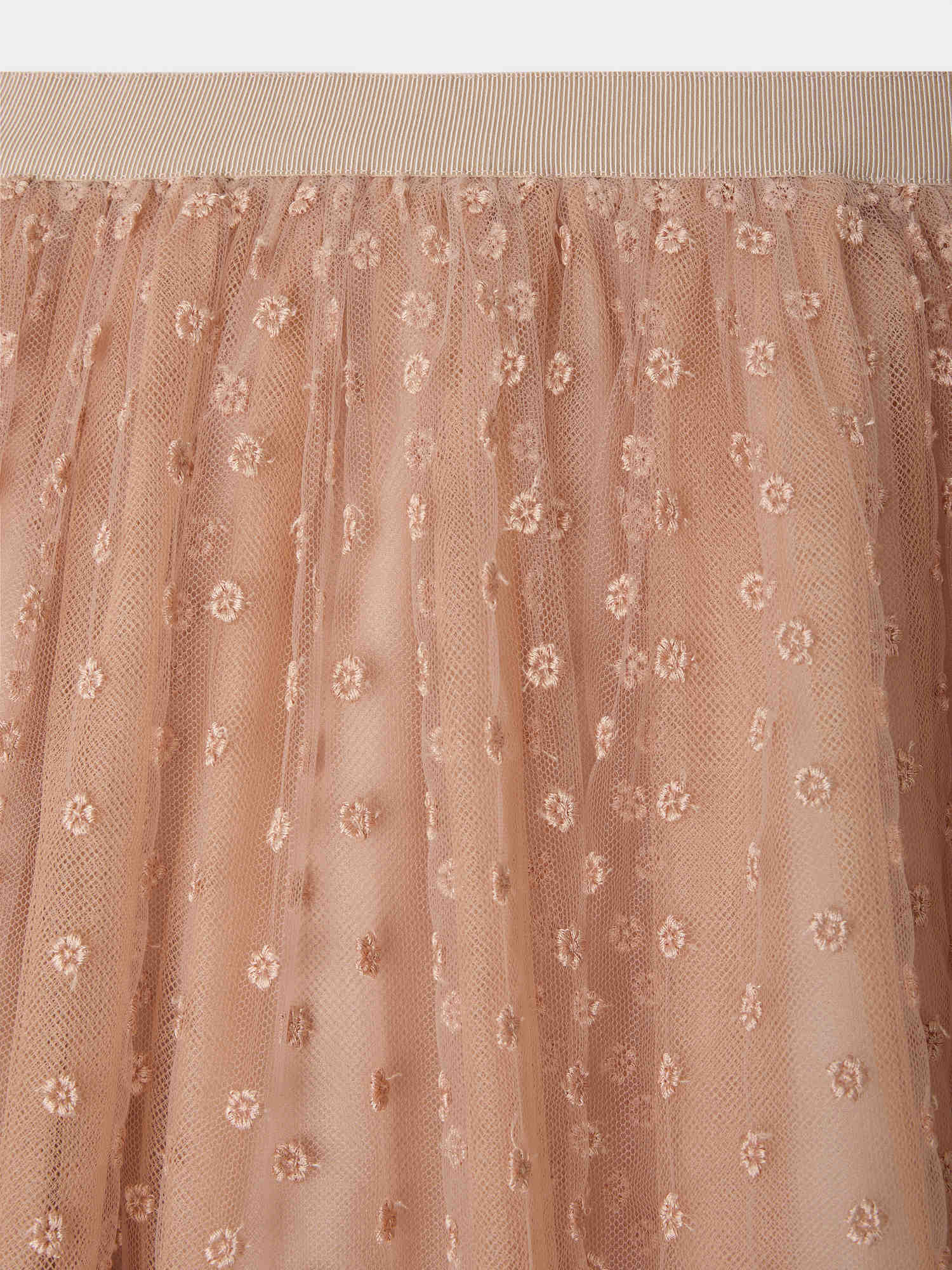 Panice skirt in tulle embroidered with flowers - Image 4