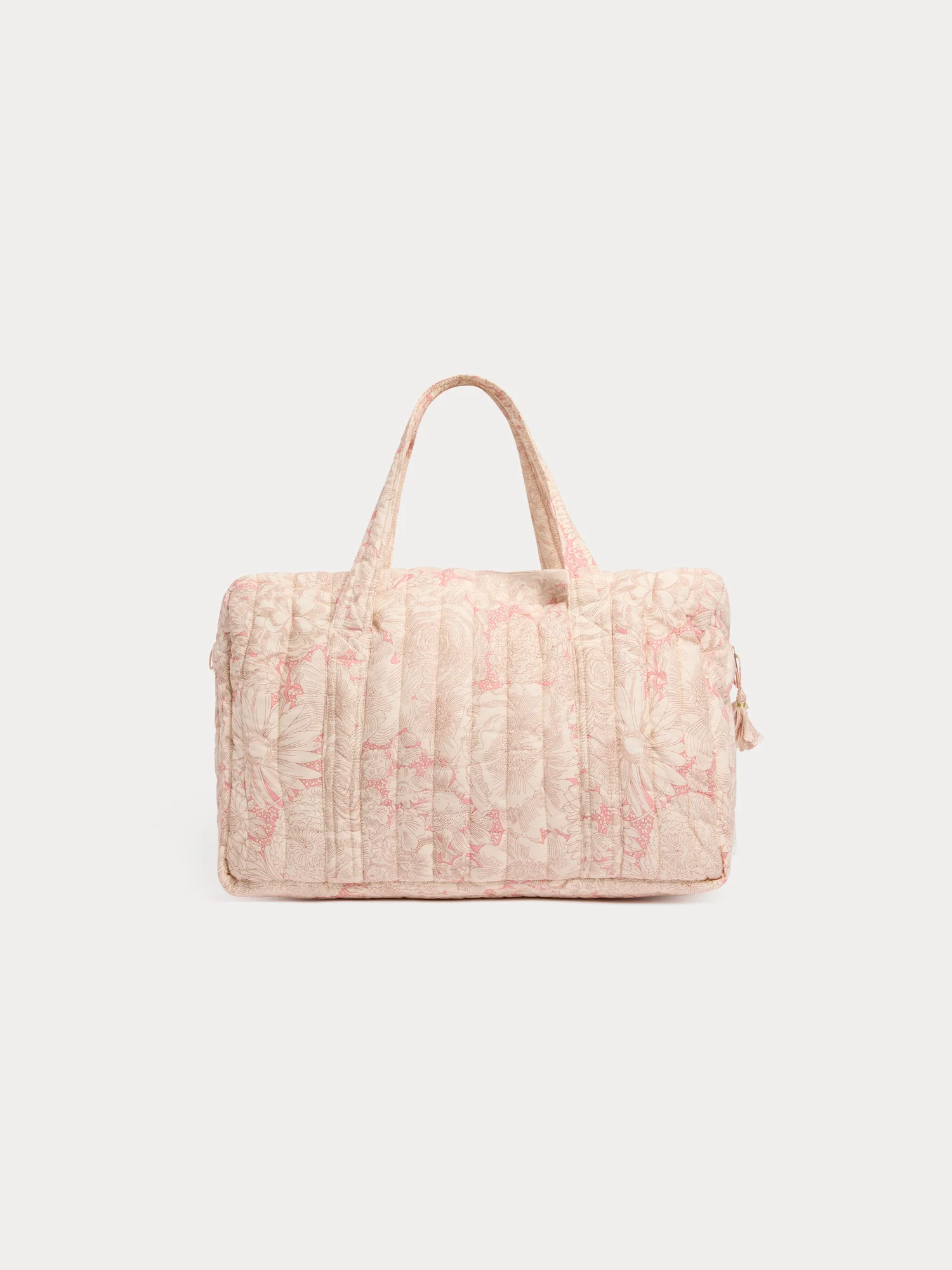 Quilted Piou pink changing bag in Liberty organic cotton fabric - Image 2