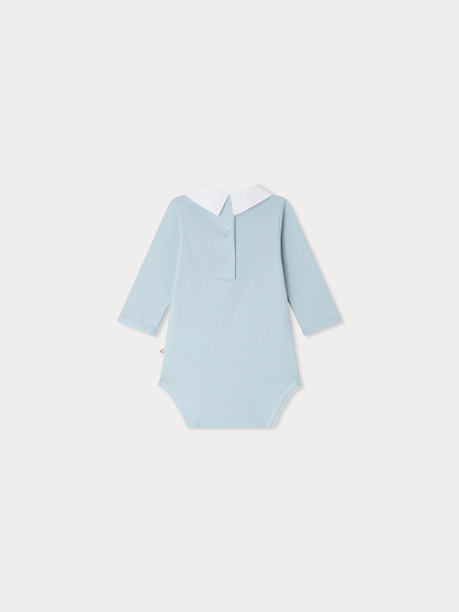Septembre bodysuit with hand embroidered car in organic cotton - Image 2