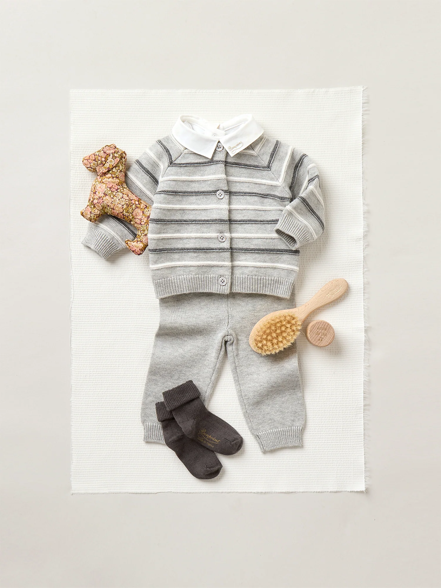 Septembre hand-embroidered bodysuit in organic cotton - Image 4