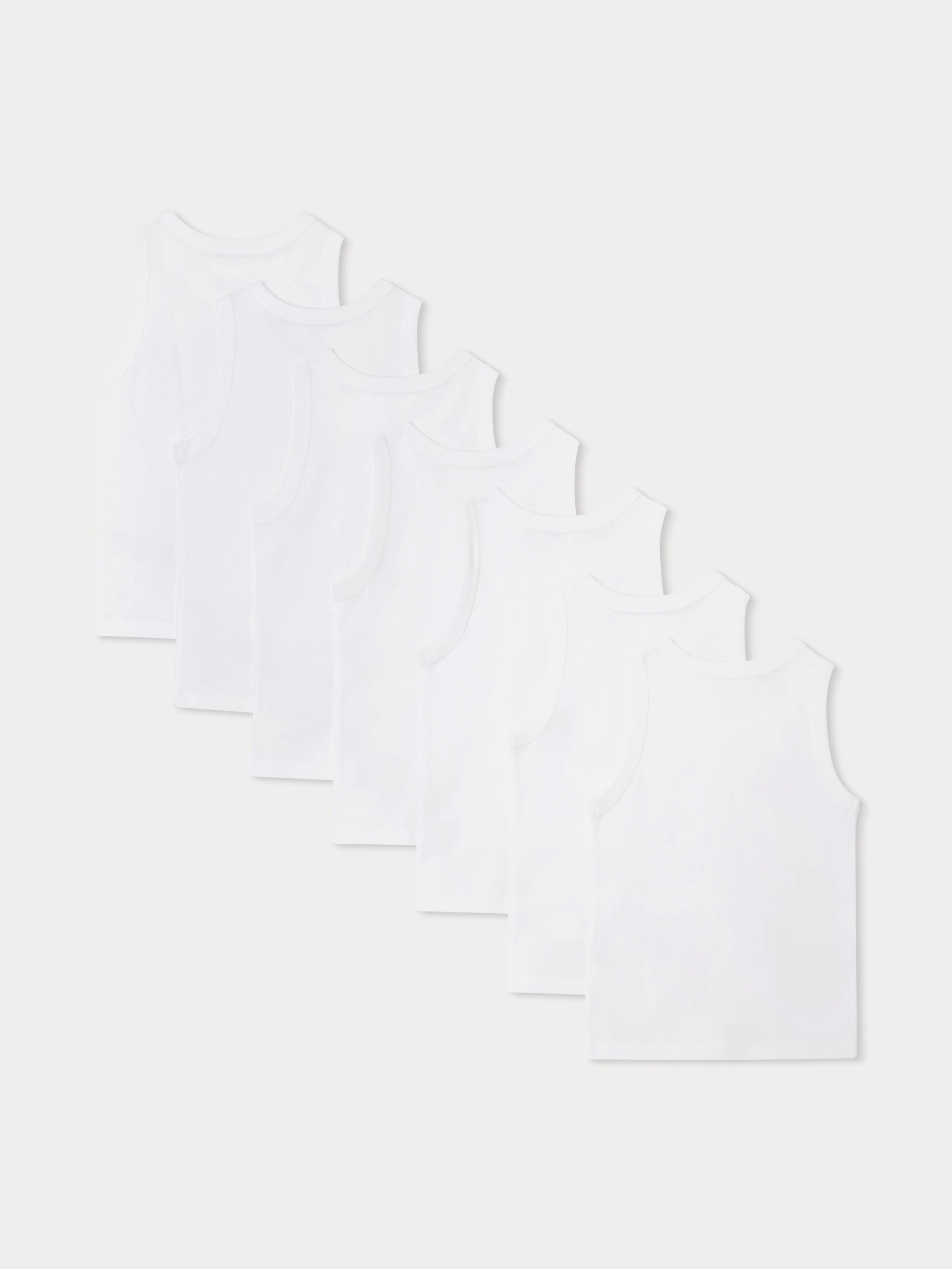 Set of 7 organic cotton tank tops - Image 2