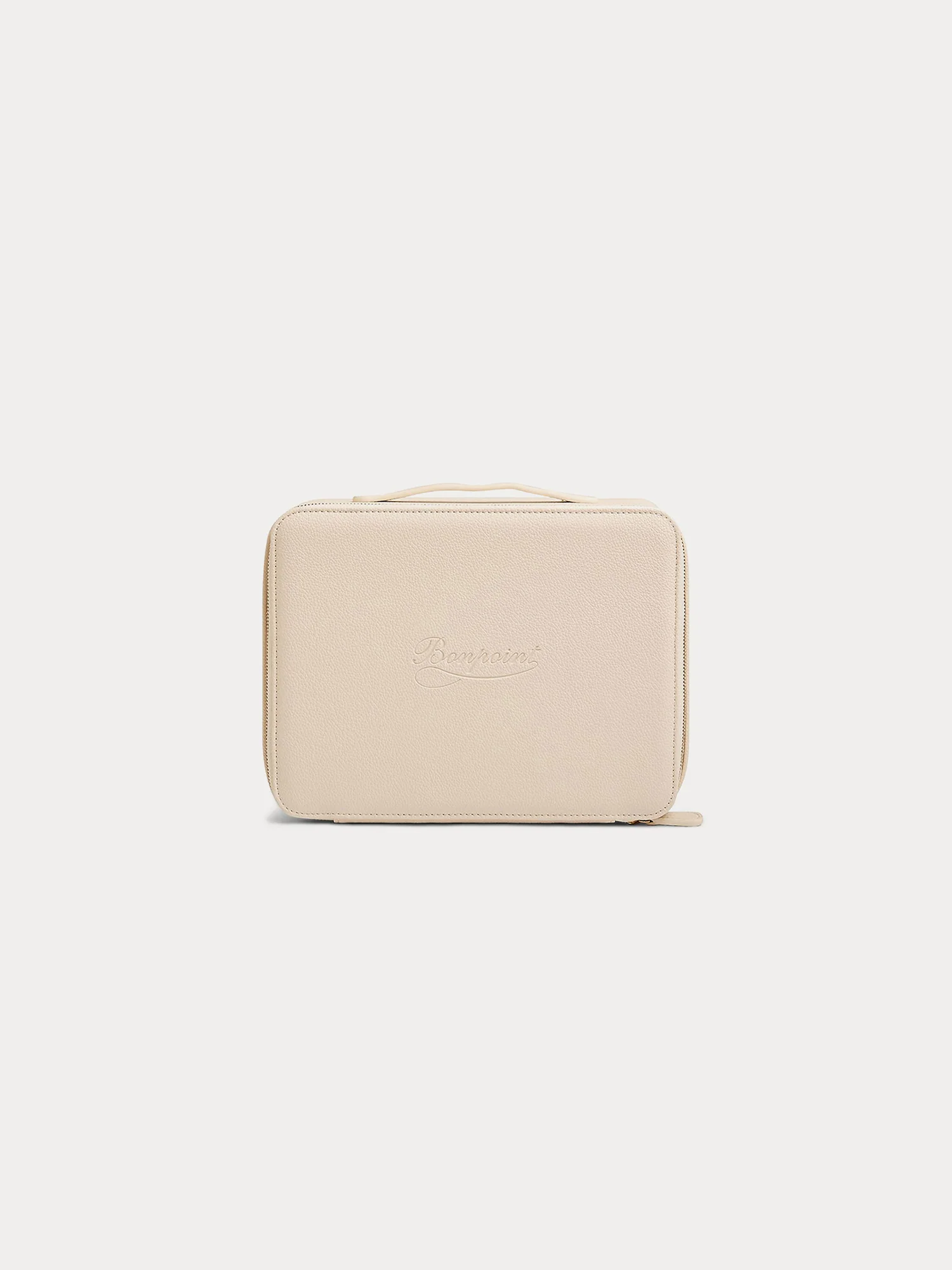 Small faux leather suitcase