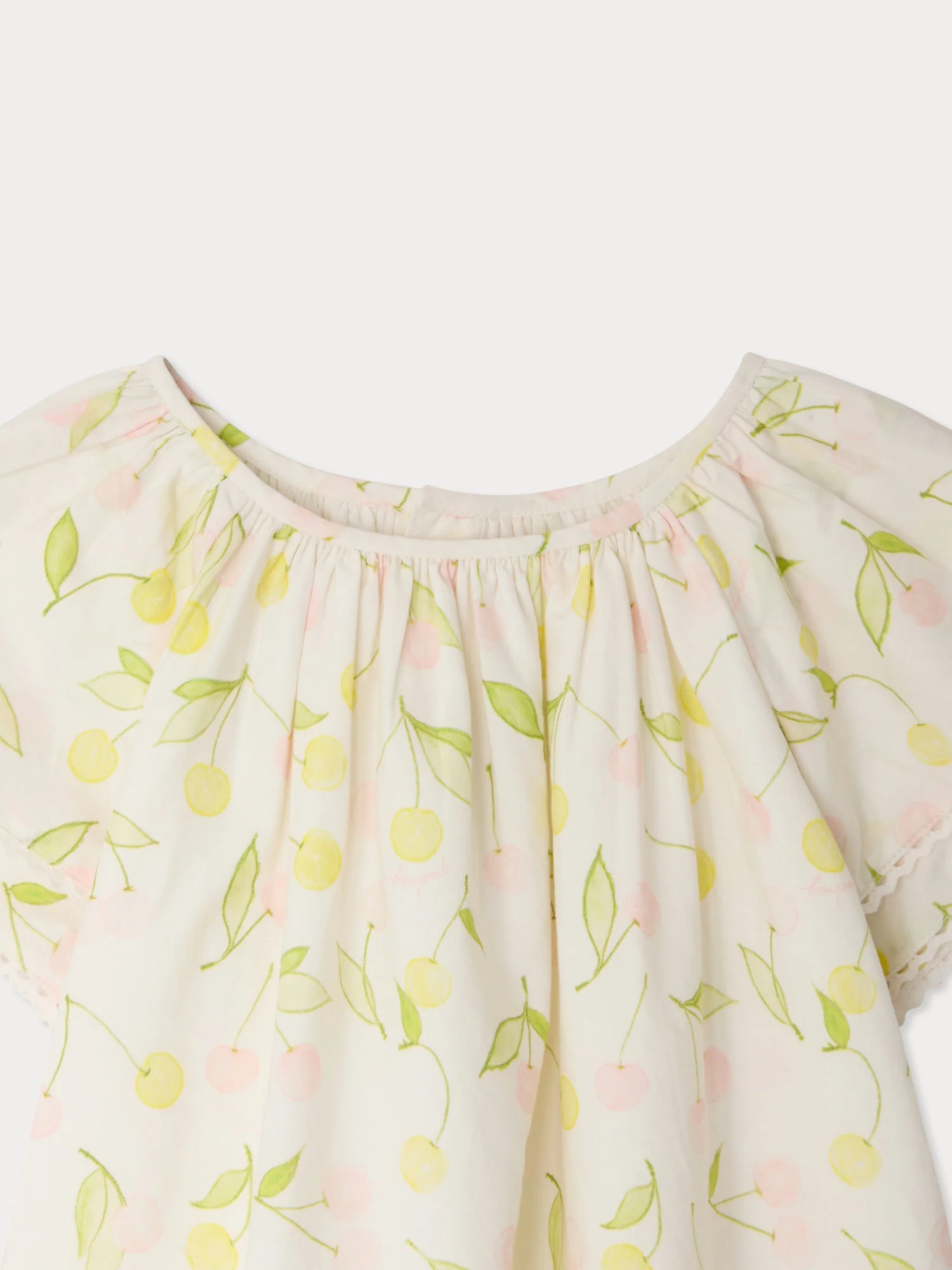 Smocked Salome dress in organic cotton poplin - Image 4