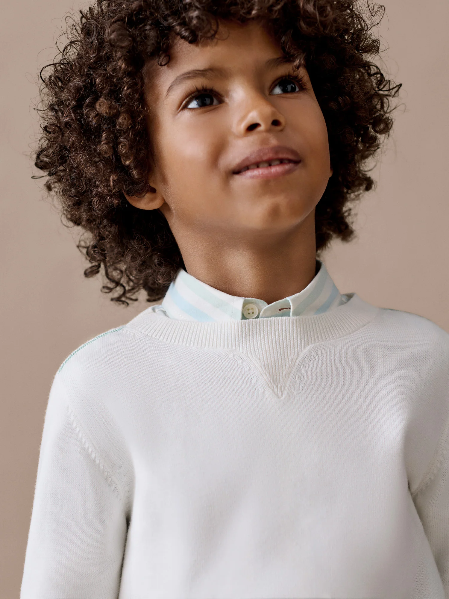 Tahar green dip-dye sweater in organic cotton - Image 5