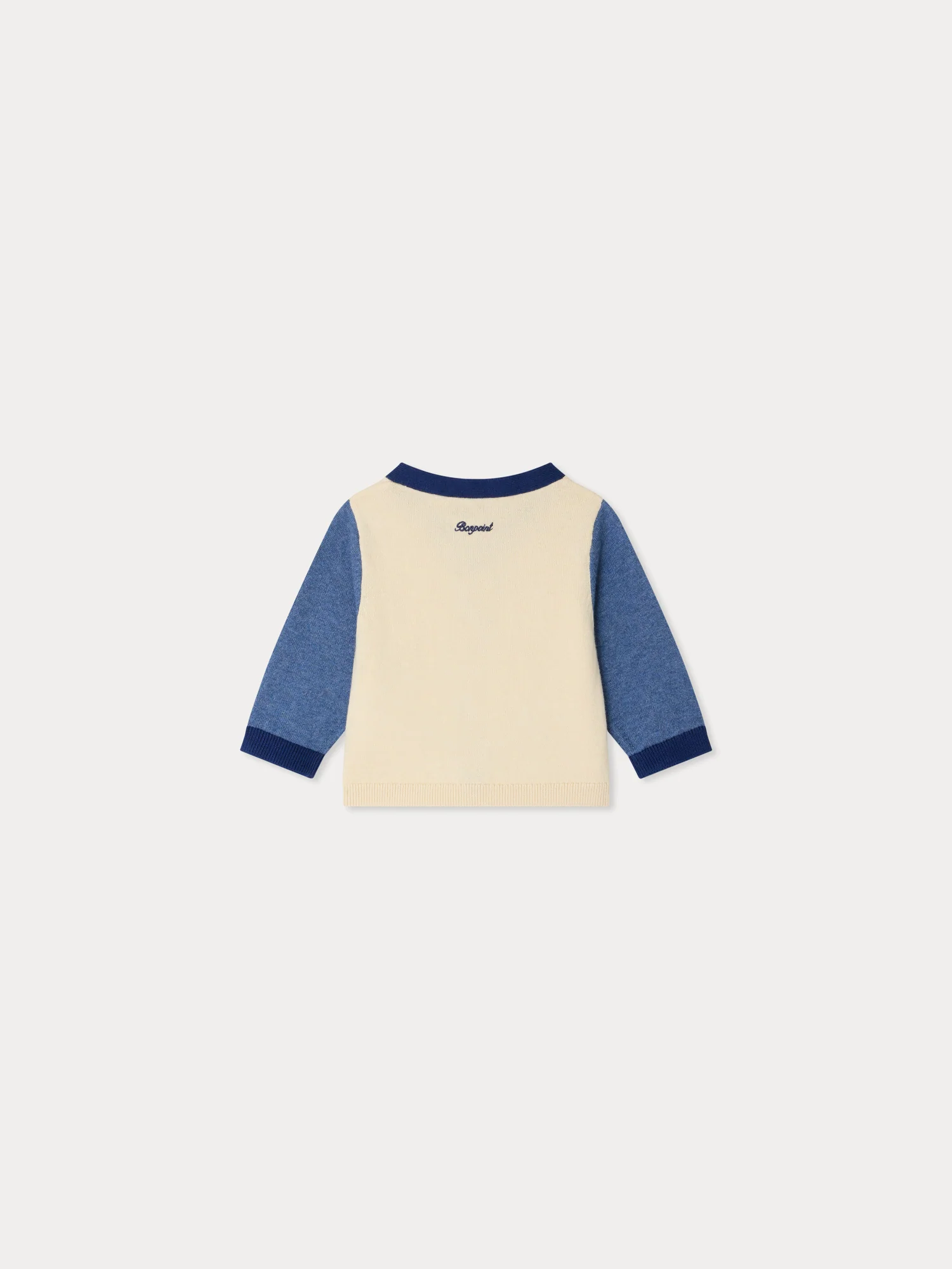 Tahiel V-neck cardigan in organic cotton and cashmere - Image 3