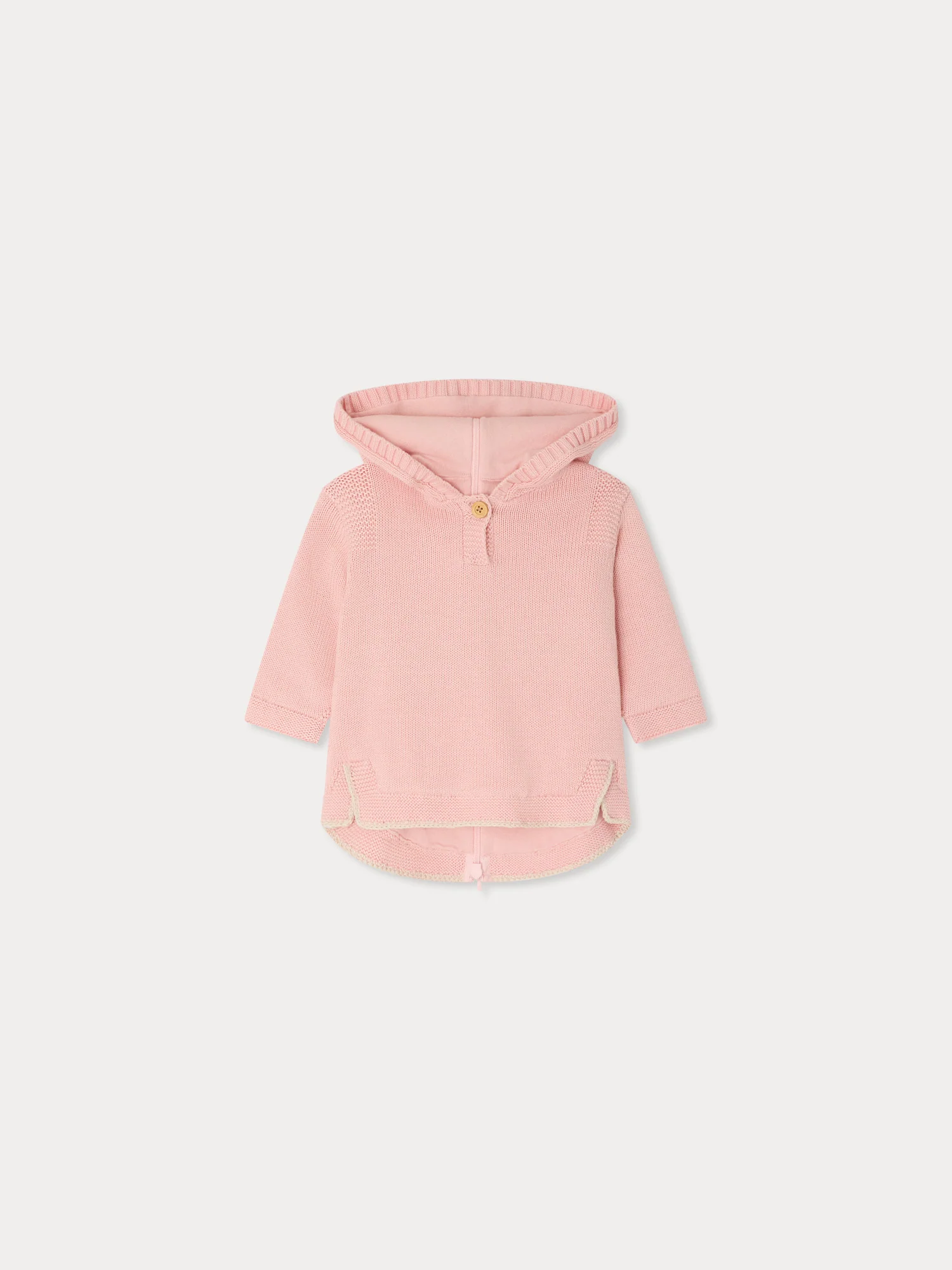 Tainy pink burnou in organic cotton