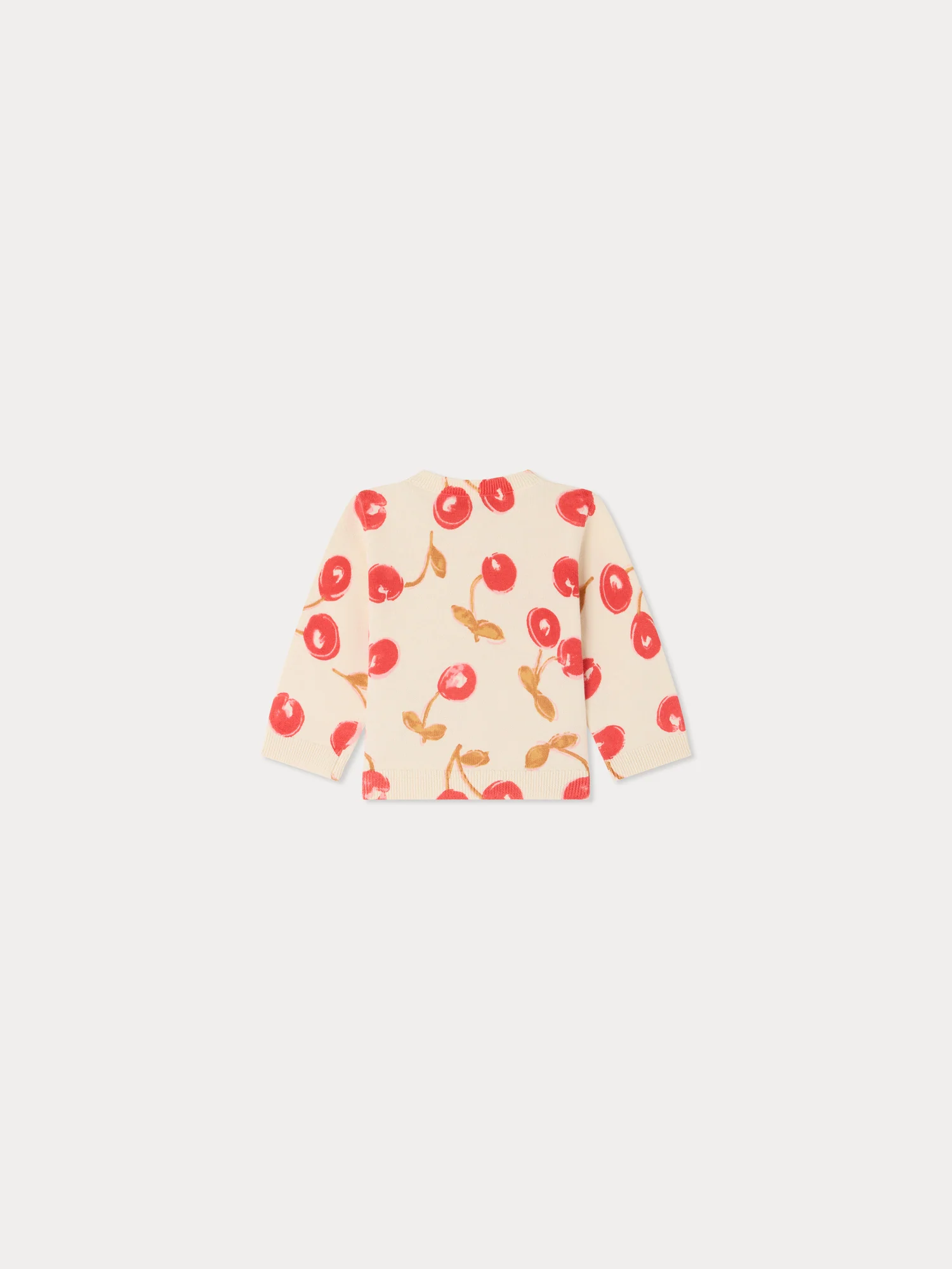 Teyana round neck cardigan with cherry print - Image 2