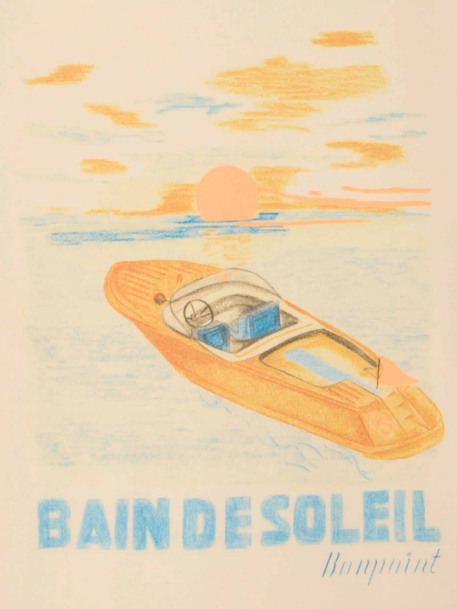 Thibald "bain de soleil" print t-shirt in organic cotton - Image 4