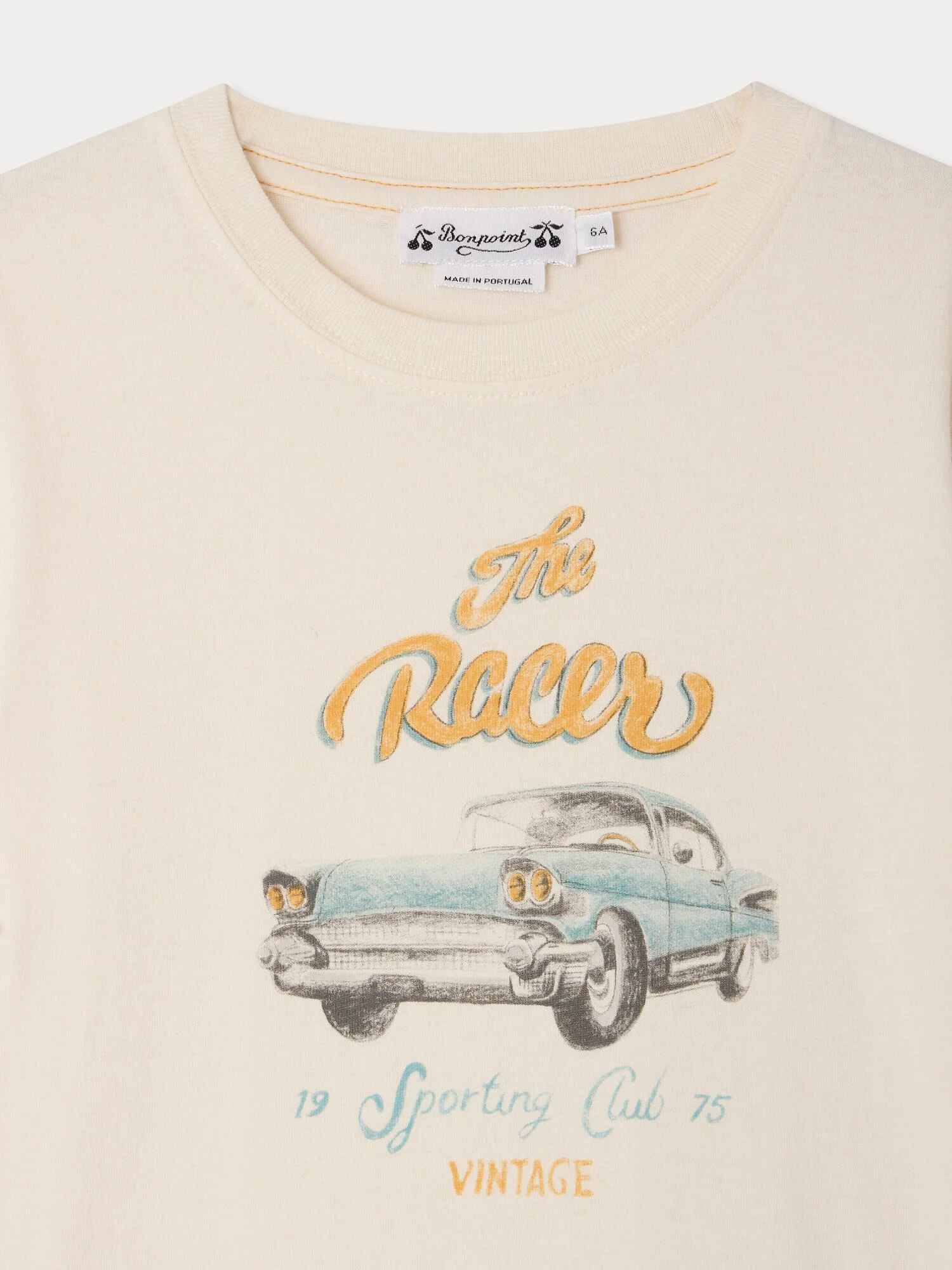 Thibald car print t-shirt in organic cotton - Image 3