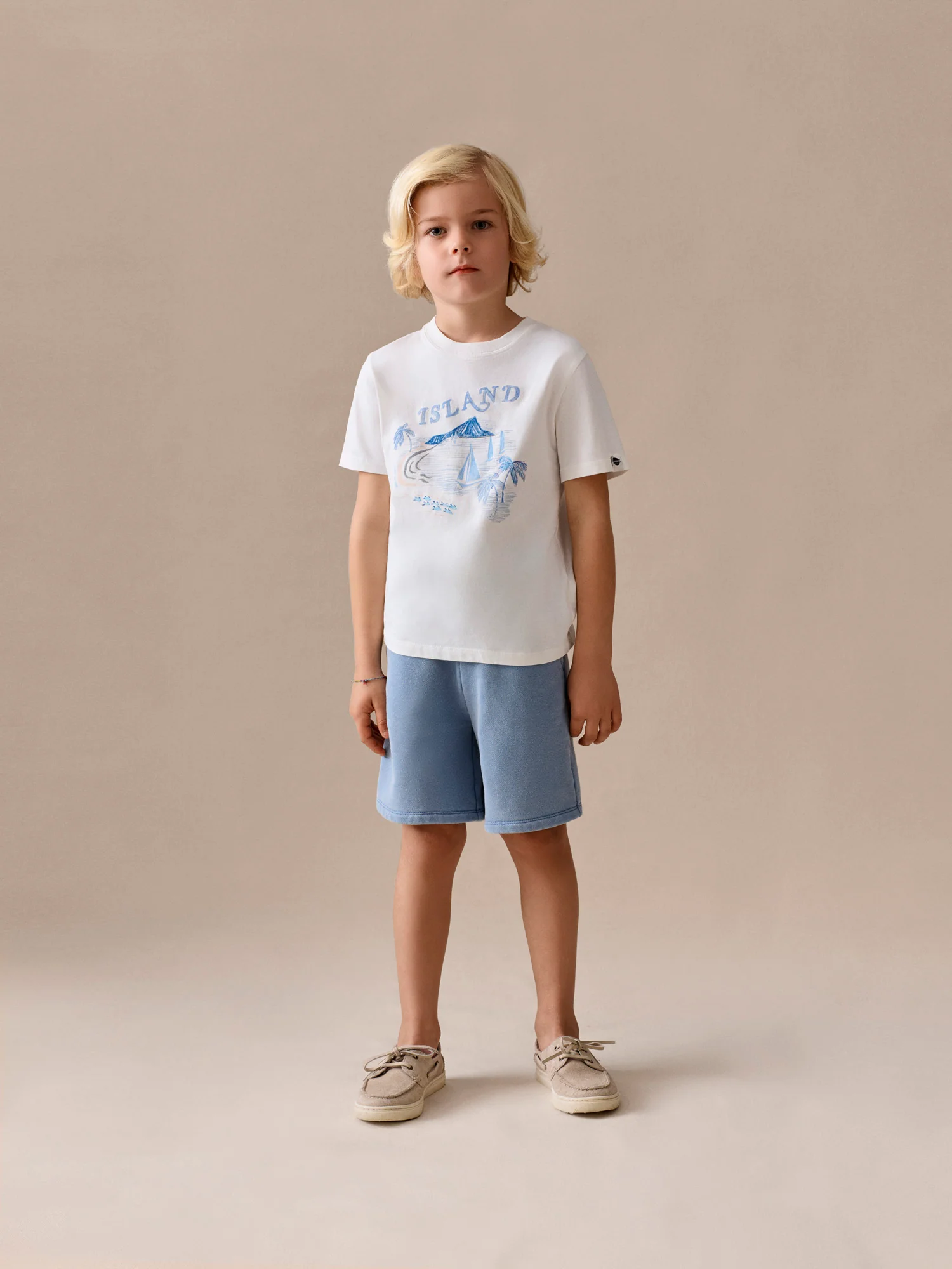 Thibald island print t-shirt in organic cotton - Image 5