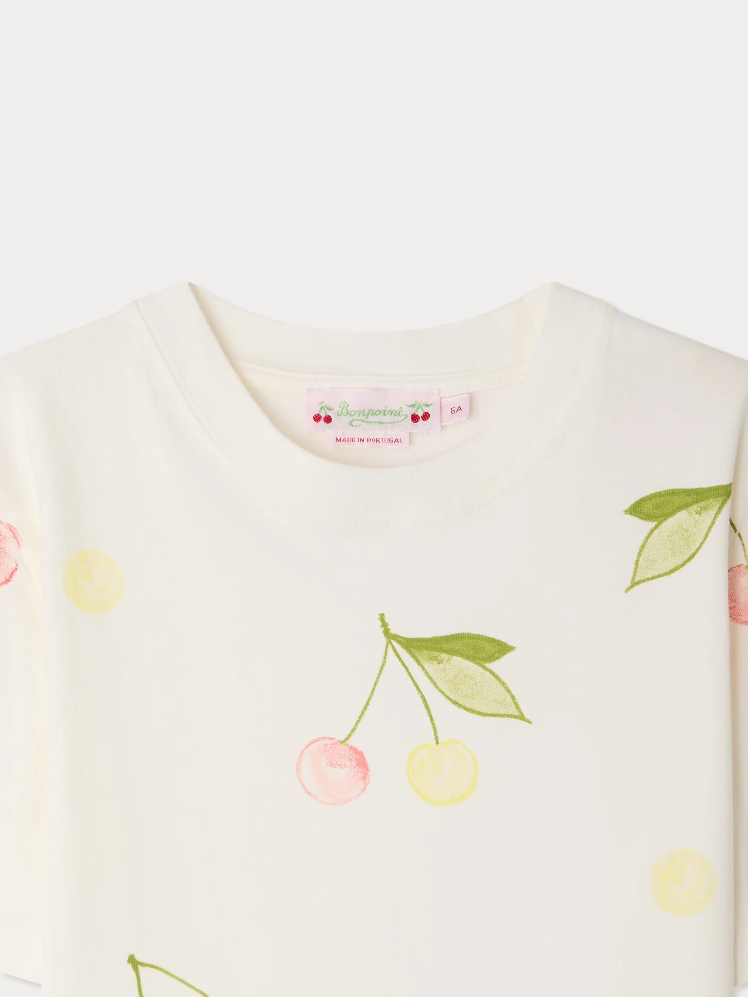 Thida T-shirt with cherry print in organic cotton - Image 3