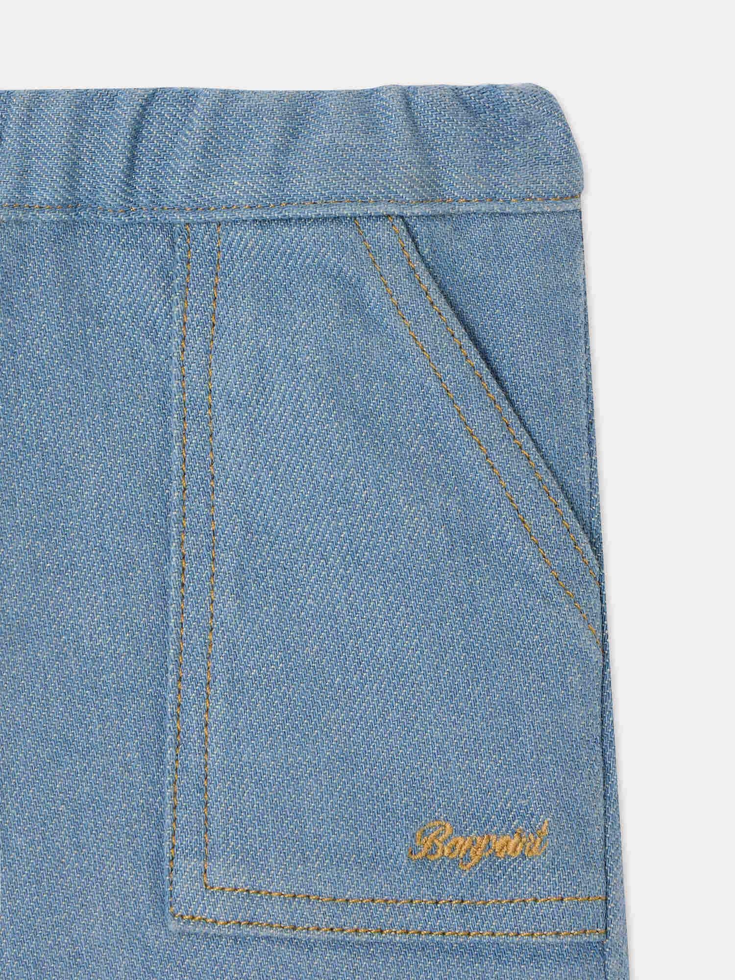 Thursday baby denim trousers in organic cotton - Image 3