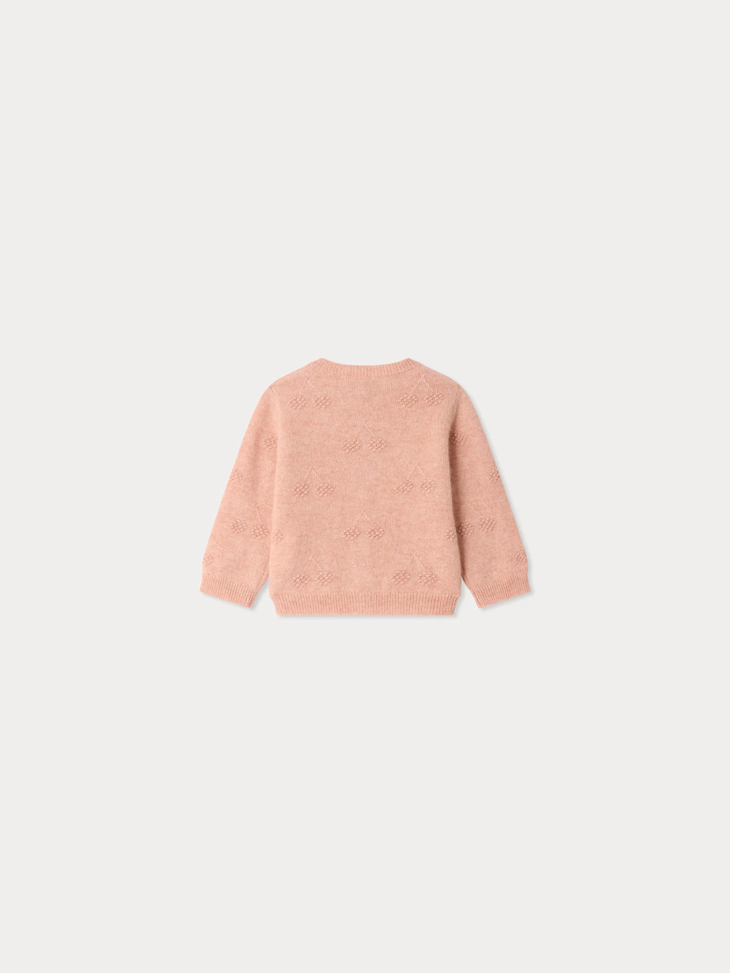 Tibile baby cardigan with cherries in cashmere - Image 3