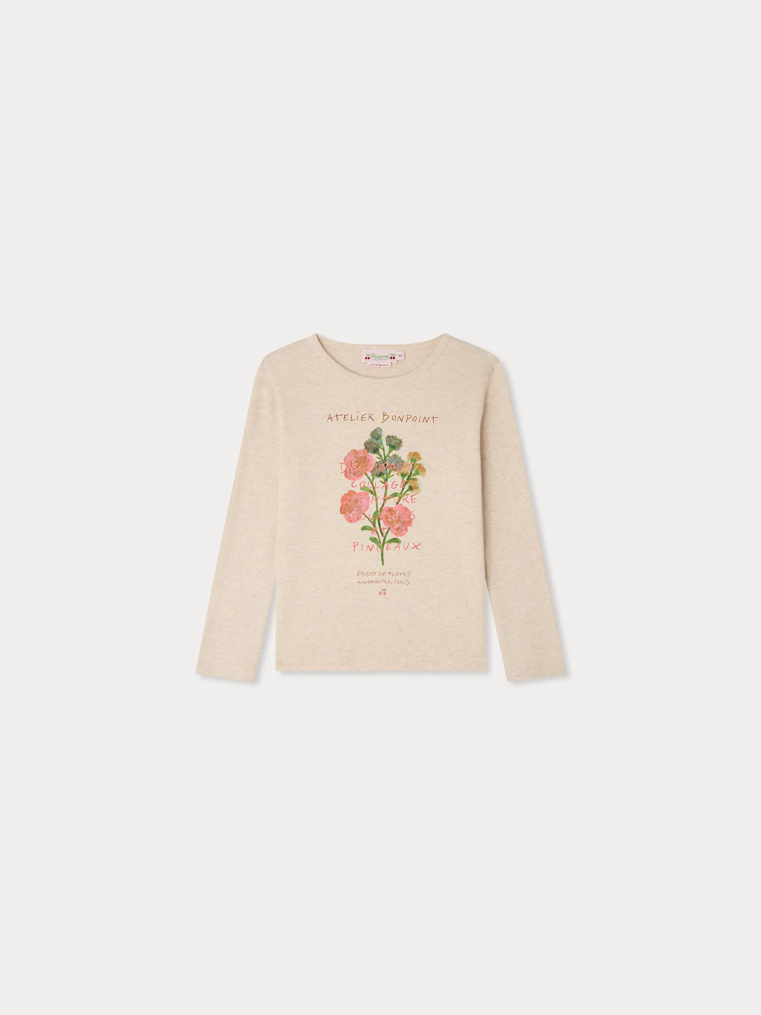Tidjiane t-shirt with flower print in organic cotton