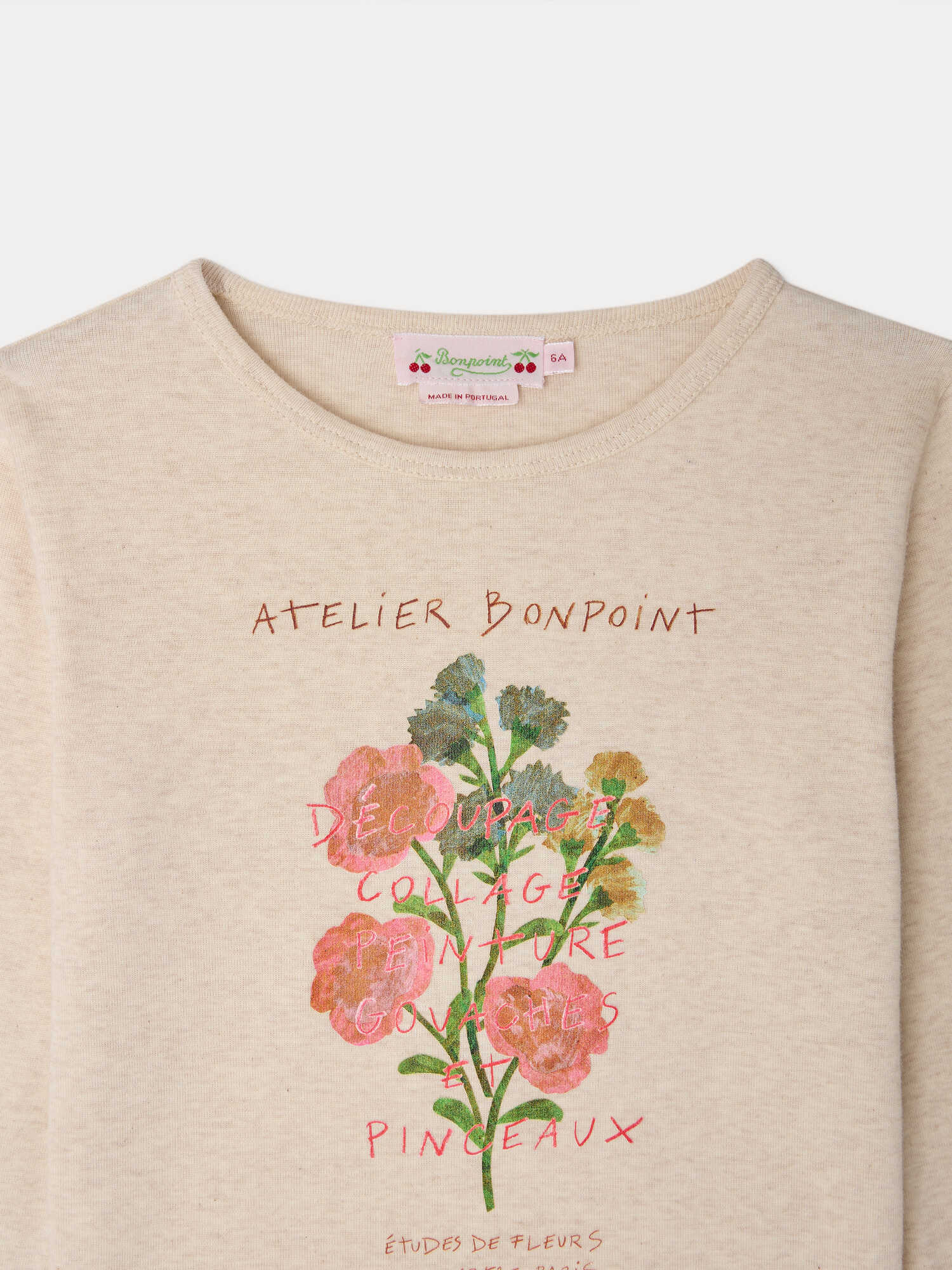 Tidjiane t-shirt with flower print in organic cotton - Image 3