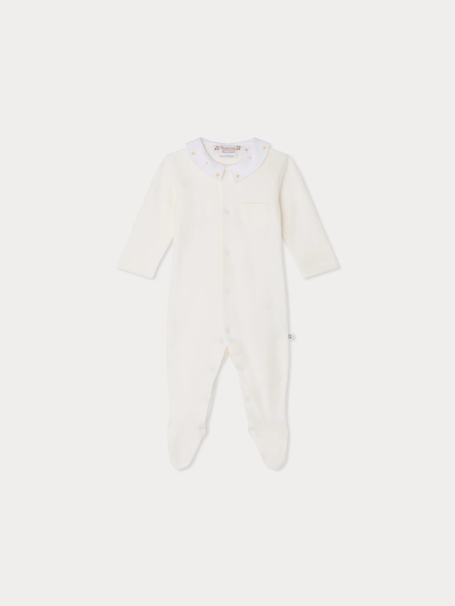 Tilouan hand-embroidered organic cotton pyjamas